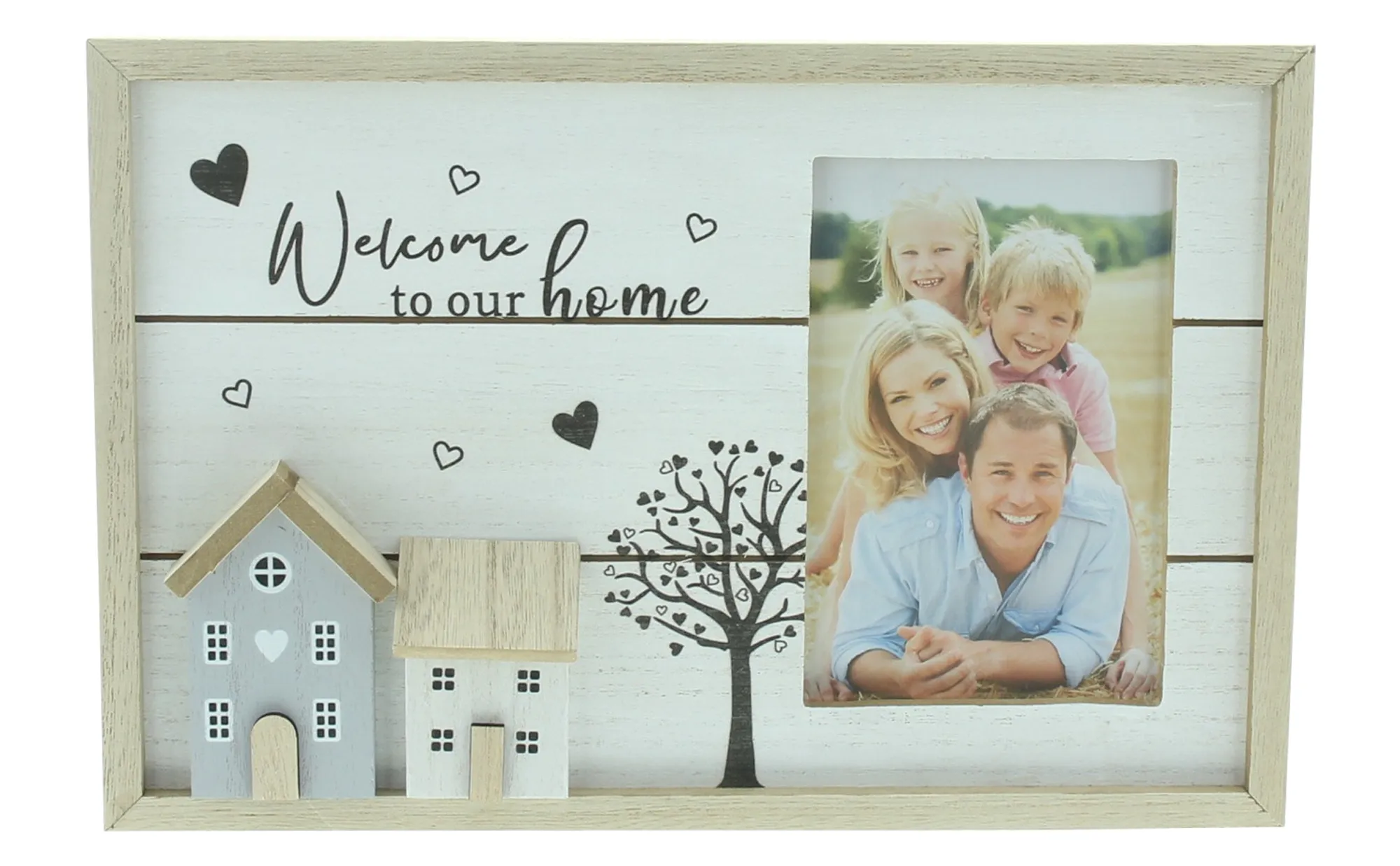 Bilderrahmen "Welcome to our home"  im Frank Flechtwaren Online Shop für Geschenke-Tipps kaufen