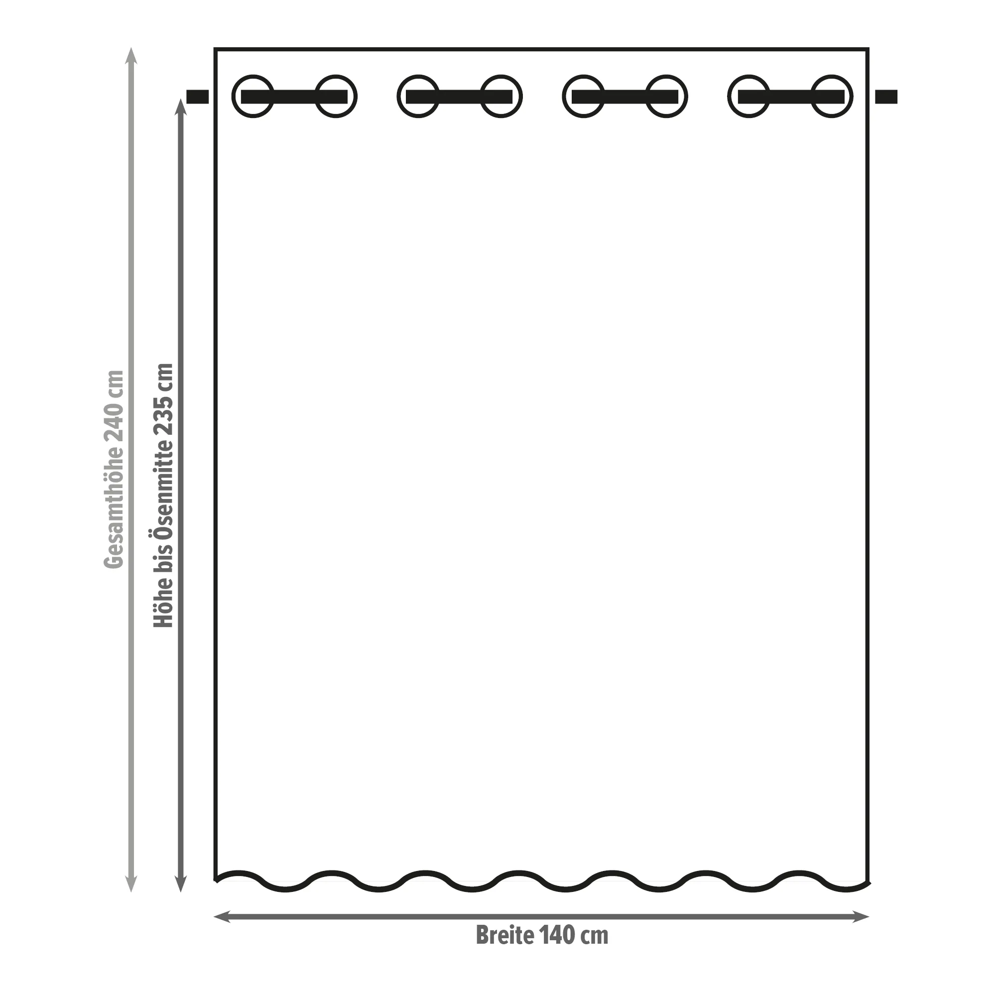 Vorhang "Herzhänger"  im Frank Flechtwaren Online Shop für Fenstervorhänge kaufen