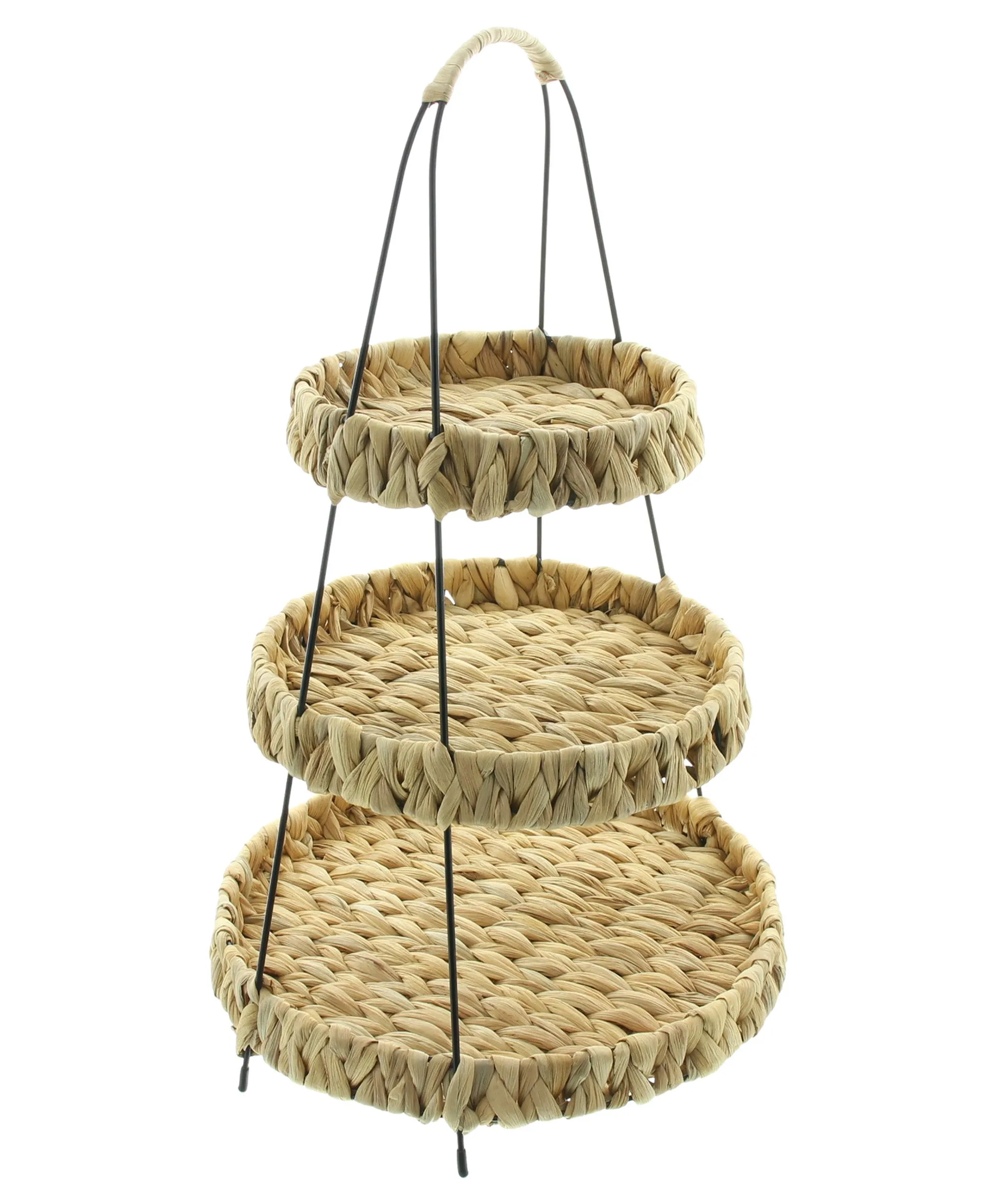 Etagere "Wasserhyazinthe"  im Frank Flechtwaren Online Shop für Dekoschalen &amp; -etageren kaufen