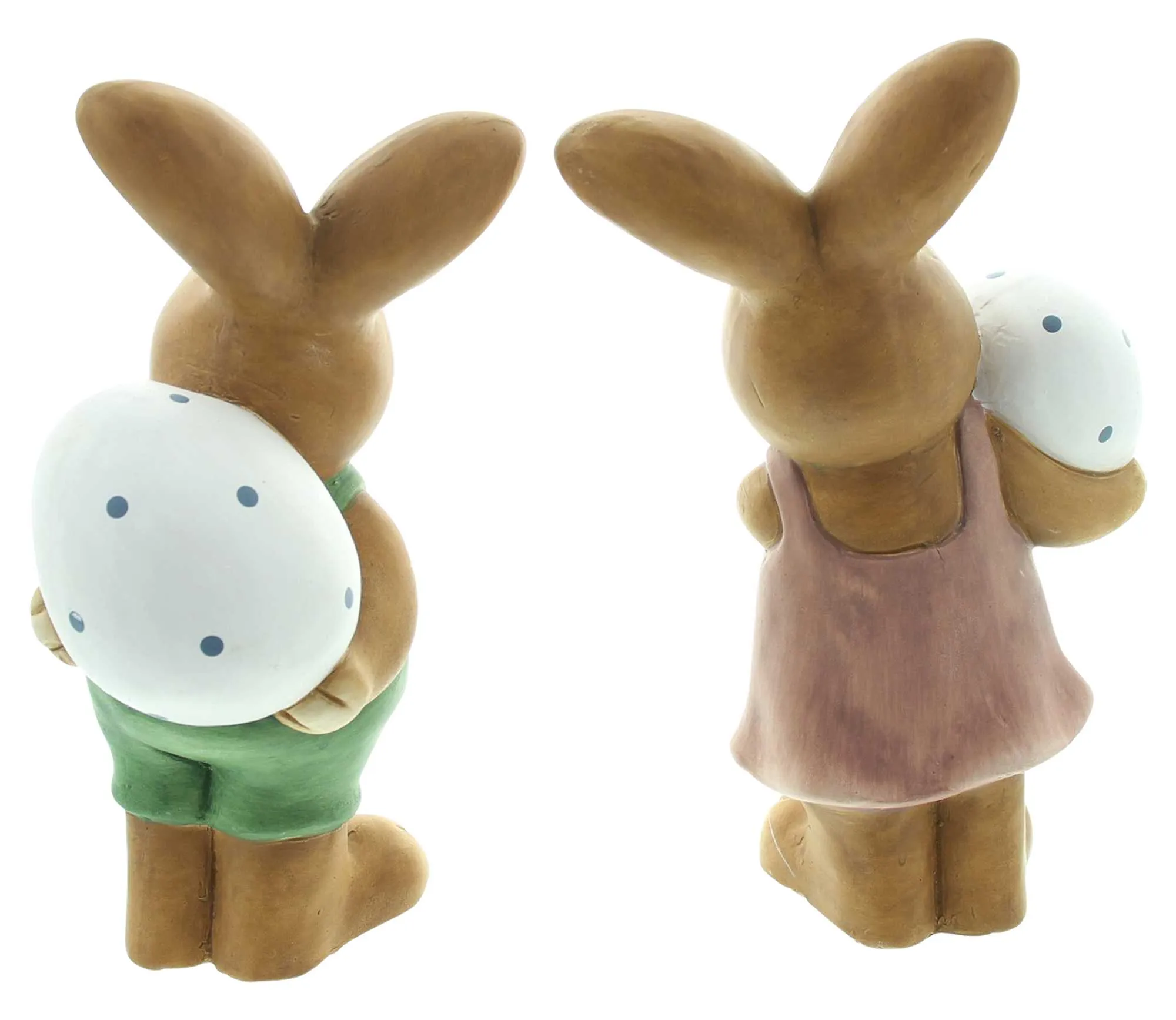 Figur "Hase mit Ei", 2er Set  im Frank Flechtwaren Online Shop für Hasen &amp; Co kaufen