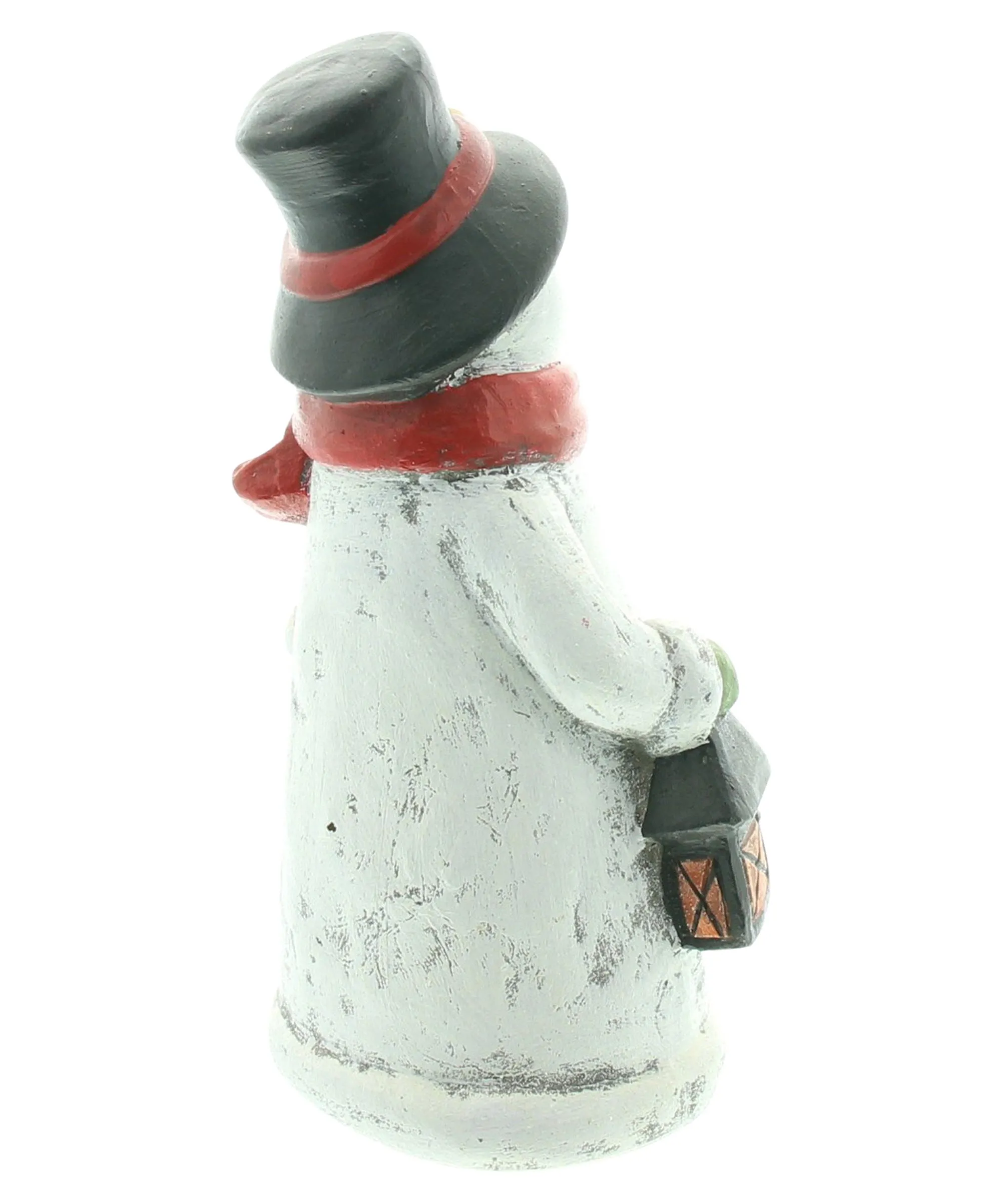 Schneemann "Roter Schal"  im Frank Flechtwaren Online Shop für Weihnachtliche Dekofiguren kaufen