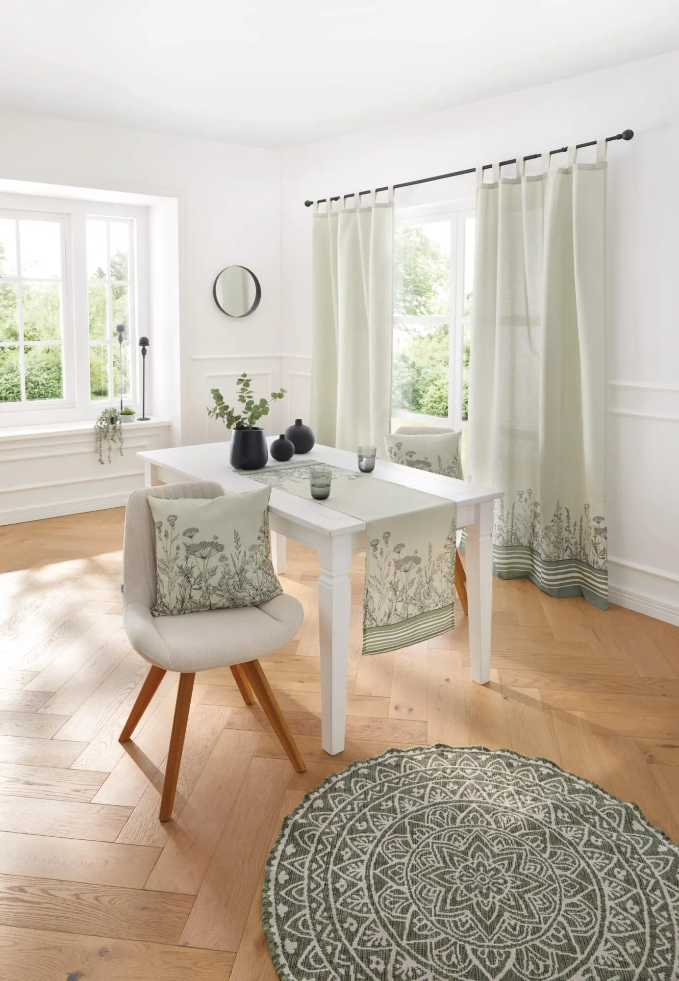 Vorhang "Wiesenblumen"  im Frank Flechtwaren Online Shop für Fenstervorhänge kaufen