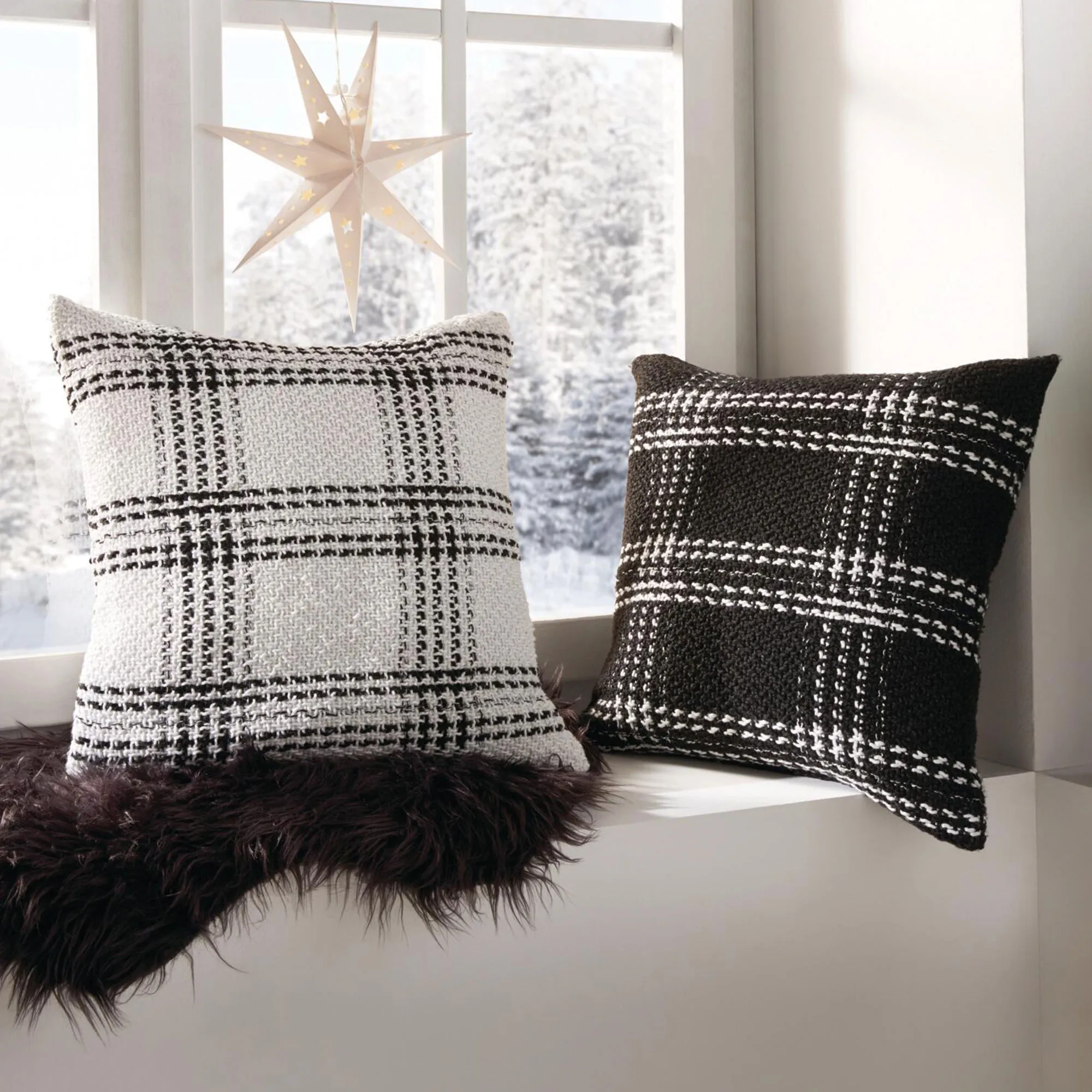 Kissenhülle "Modern Strick", 2er Set  im Frank Flechtwaren Online Shop für Kissenhüllen kaufen