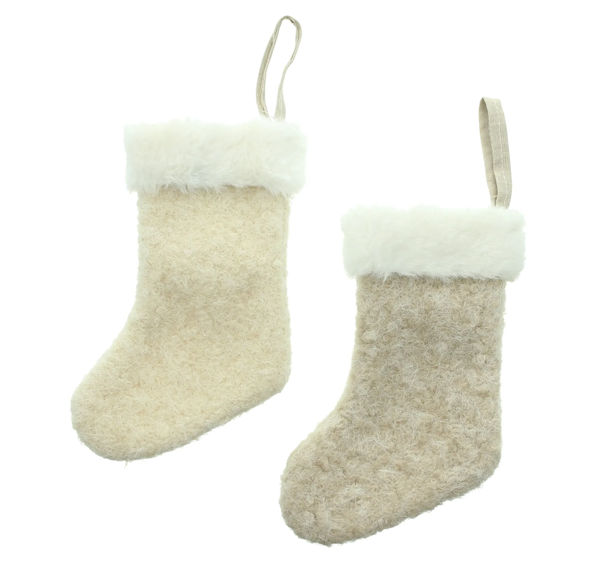Hänger "Kuschelsocke", 2er Set  im Frank Flechtwaren Online Shop für Christbaumhänger kaufen