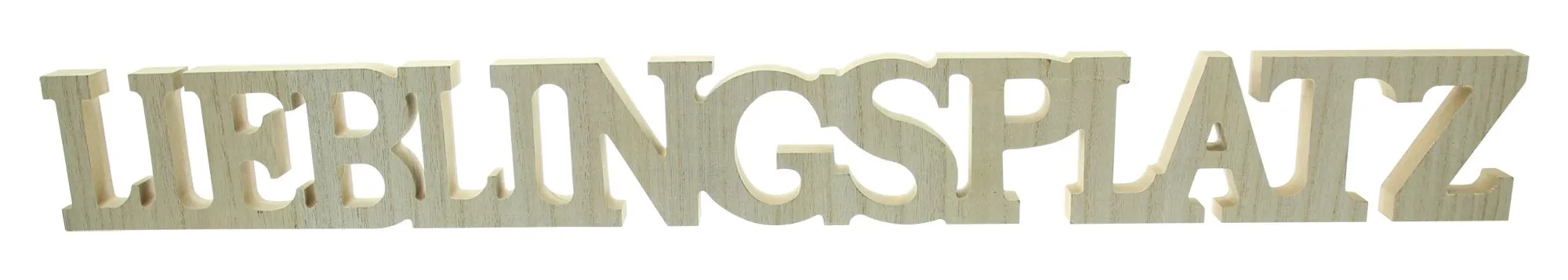 Schriftzug "Lieblingsplatz"  im Frank Flechtwaren Online Shop für Vintage-Flair kaufen