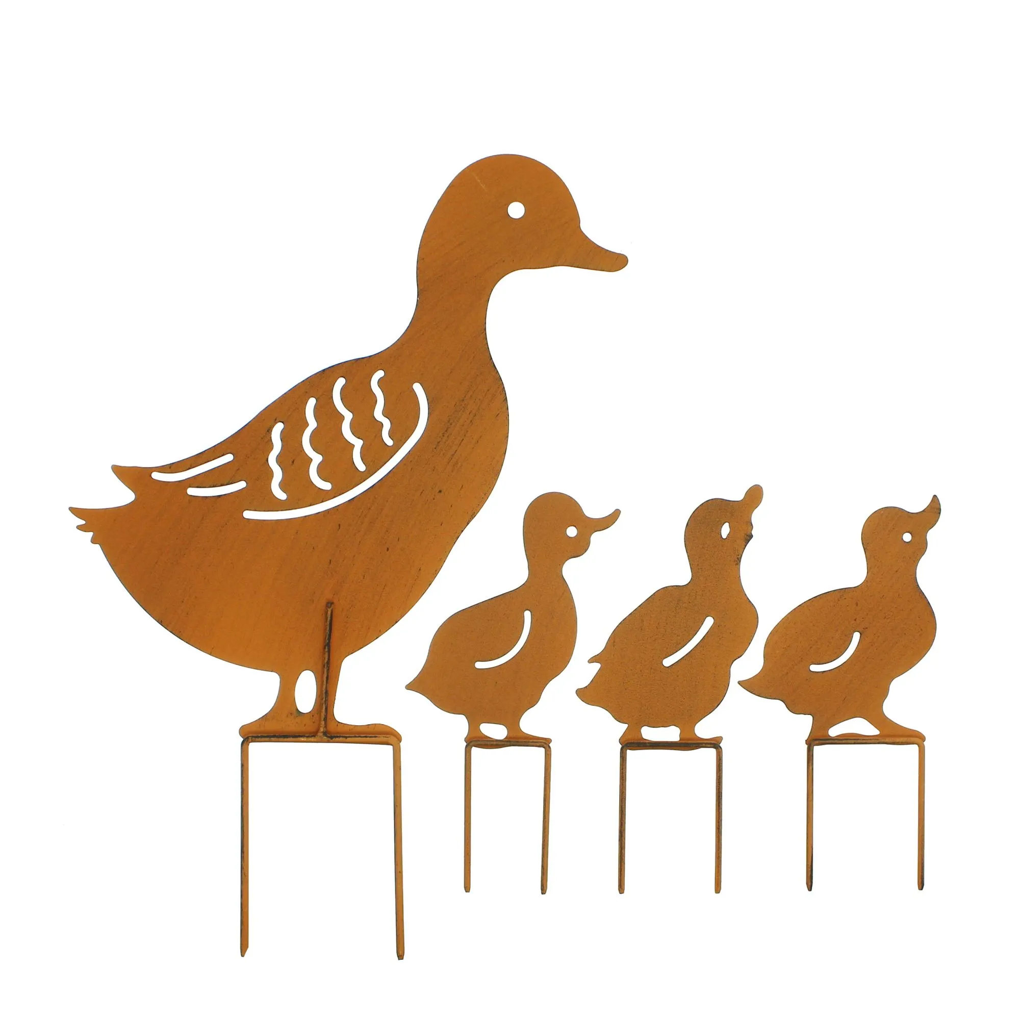 Gartenstecker "Entenfamilie", 4er Set  im Frank Flechtwaren Online Shop für Bunter Ostergarten kaufen