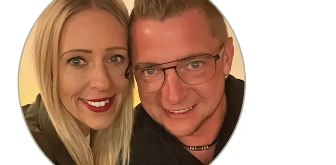 Zwei Personen. Eine Frau und ein Mann