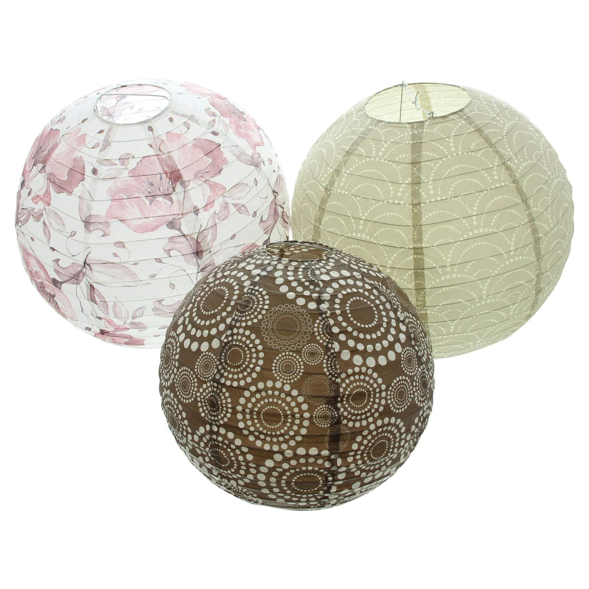 Lampion "Harmony", 3er Set  im Frank Flechtwaren Online Shop für Gartenparty kaufen