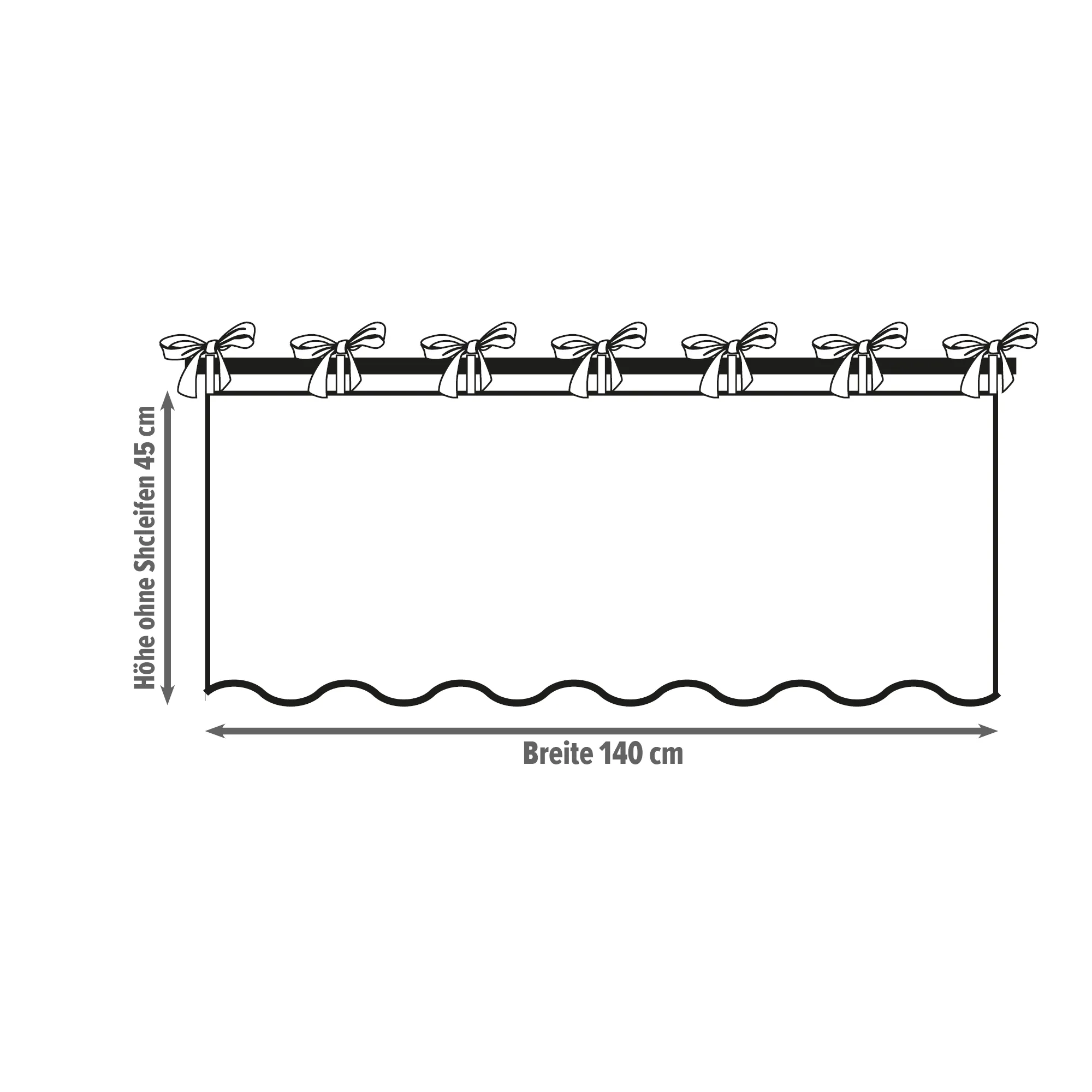 Fenstervorhang "Herzhänger"  im Frank Flechtwaren Online Shop für Fenstervorhänge kaufen