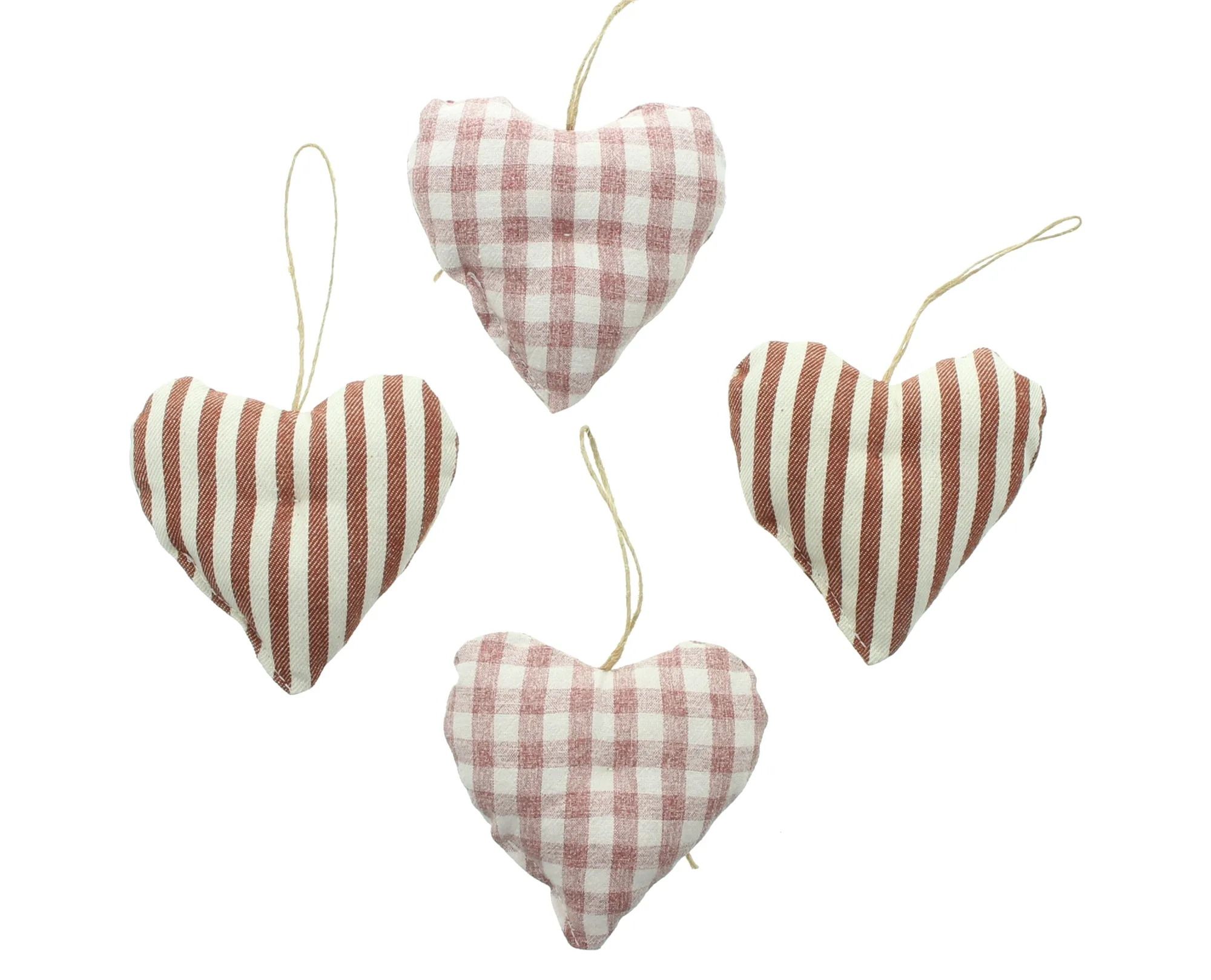 Hänger "Knopfherzchen", 4er Set  im Frank Flechtwaren Online Shop für Landhaus-Flair kaufen