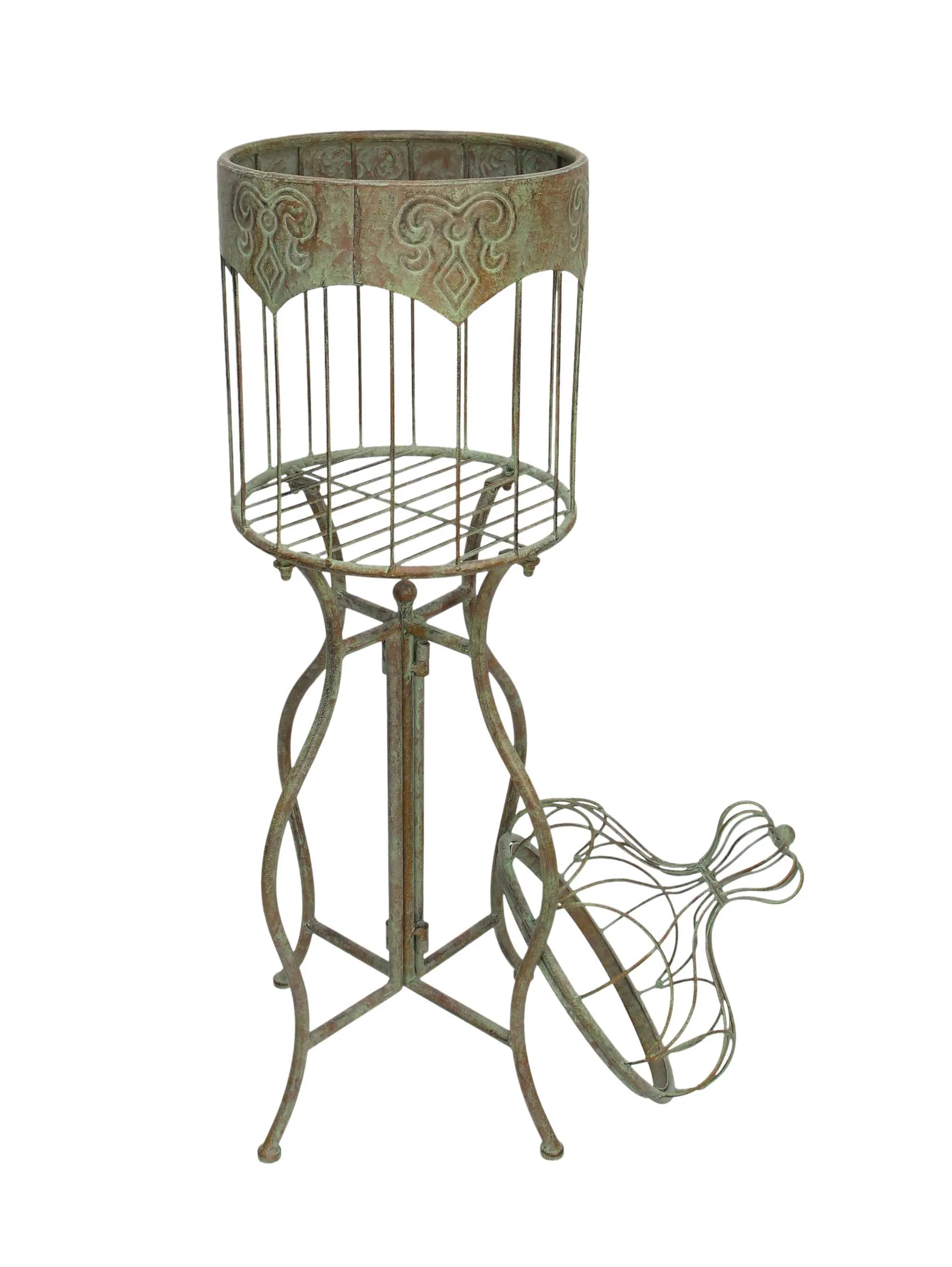 Dekokäfig "Vogelhaus"  im Frank Flechtwaren Online Shop für Regale für den Garten kaufen