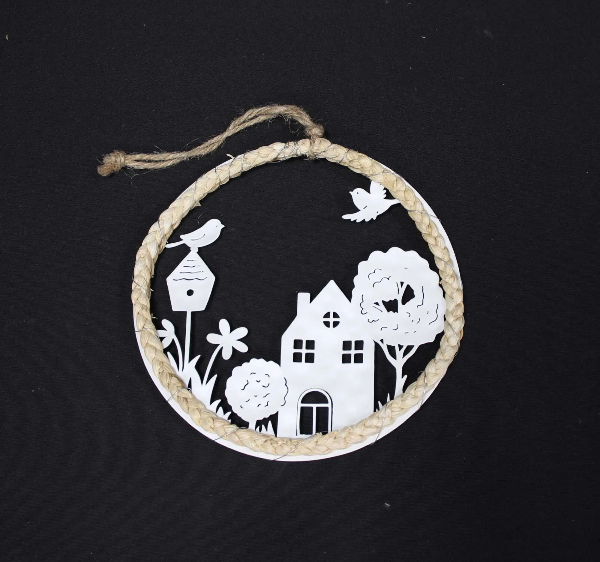 Hänger "Haus mit Garten"  im Frank Flechtwaren Online Shop für Dekohänger kaufen