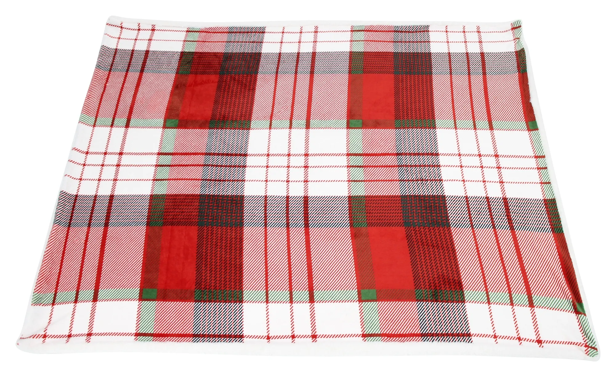 Kuscheldecke "Weihnachtskaro"  im Frank Flechtwaren Online Shop für Scandi-Look kaufen