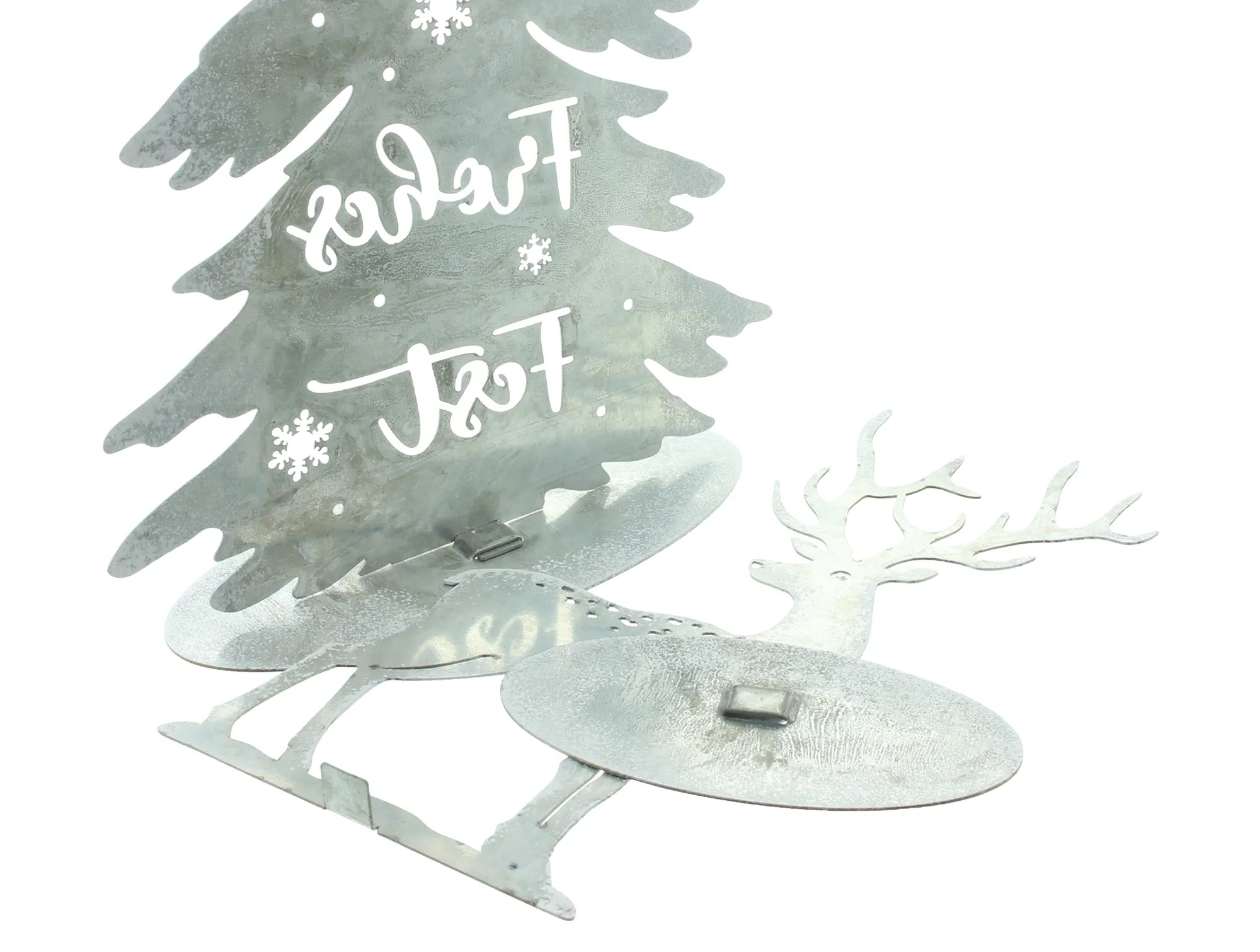 Weihnachtsdeko "Hirsch &amp; Tanne", 2er Set  im Frank Flechtwaren Online Shop für Trendmotiv Hirsch kaufen