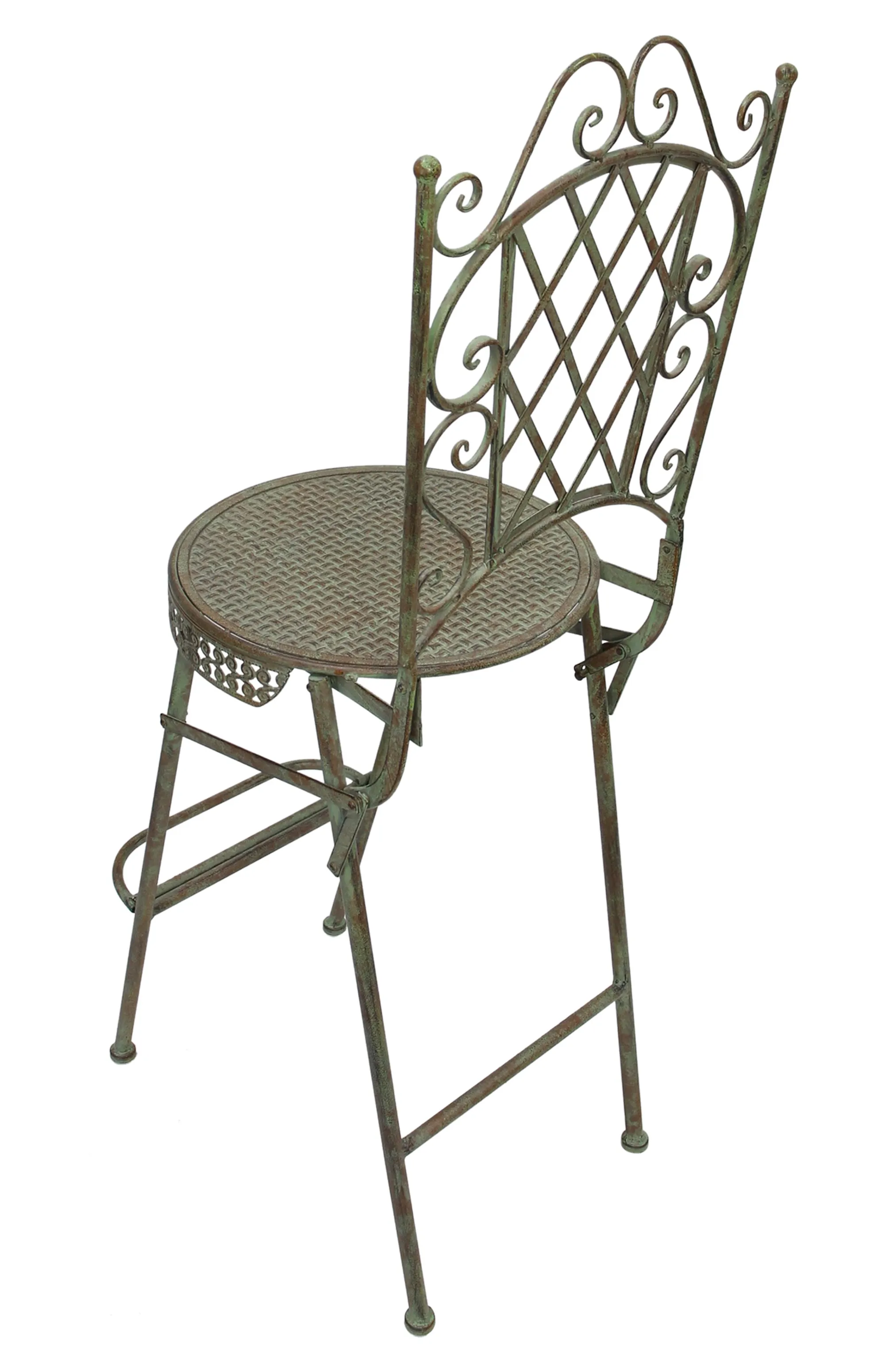 Hoher Gartenstuhl "Ornamente"  im Frank Flechtwaren Online Shop für Nostalgischer Herbstgarten kaufen