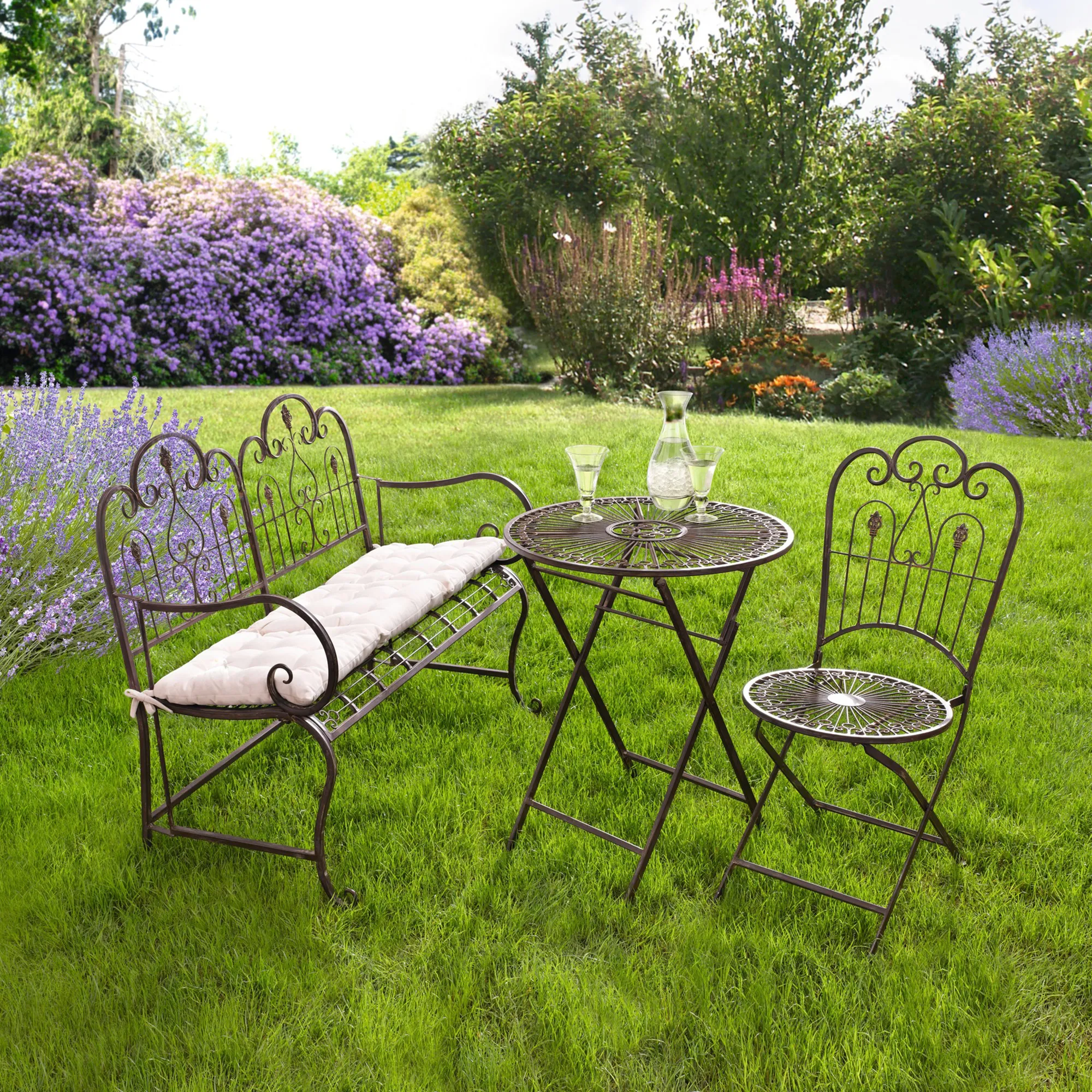 Sitzbank "Provence"  im Frank Flechtwaren Online Shop für Sitzbänke  kaufen