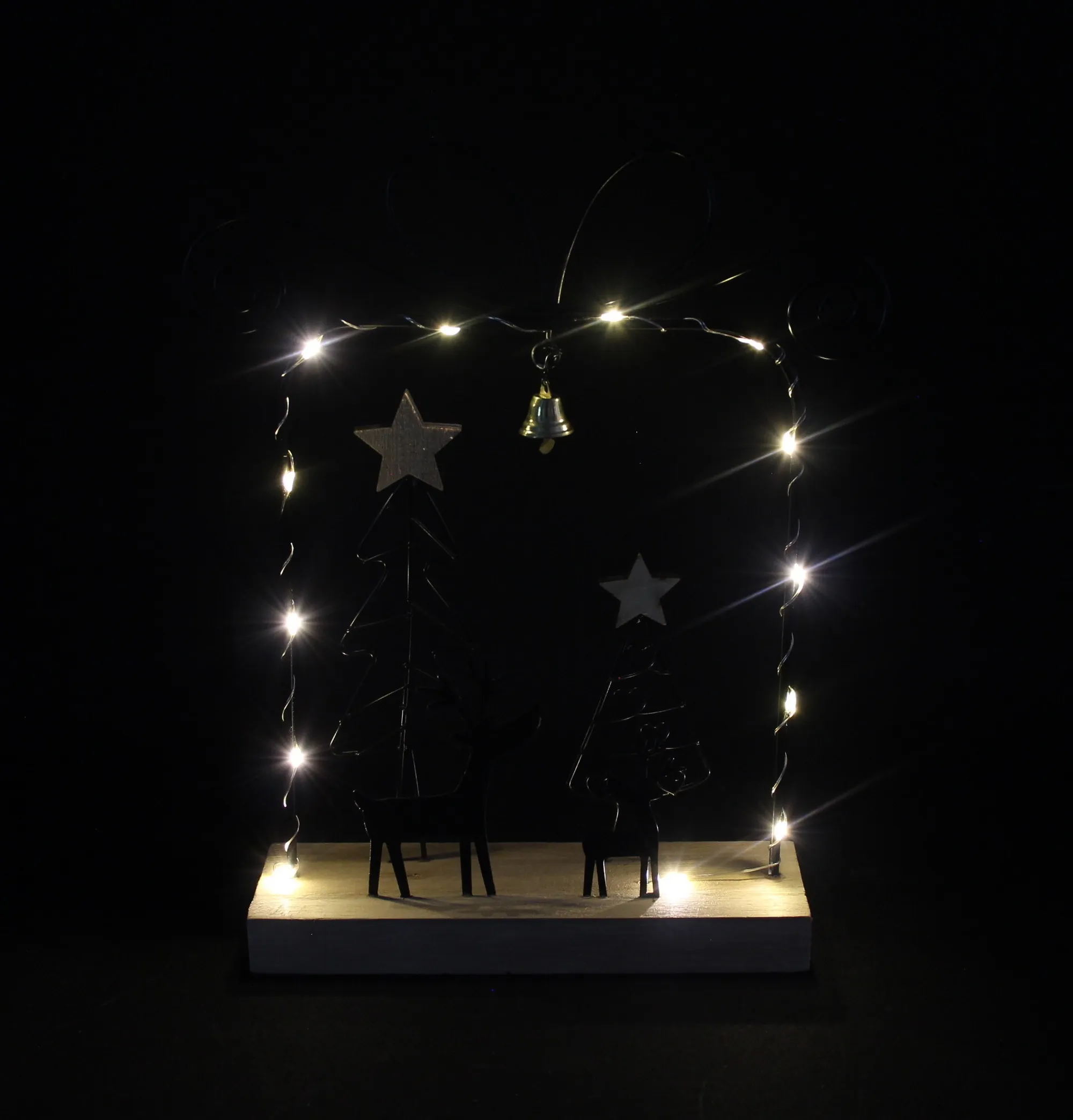 LED-Geschenk "Black"  im Frank Flechtwaren Online Shop für Weihnachtliche LED-Deko kaufen