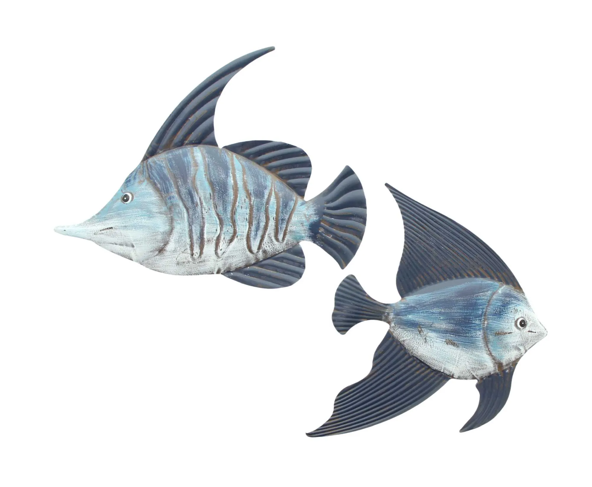 Wanddeko "Fisch", 2er Set  im Frank Flechtwaren Online Shop für Wanddeko kaufen