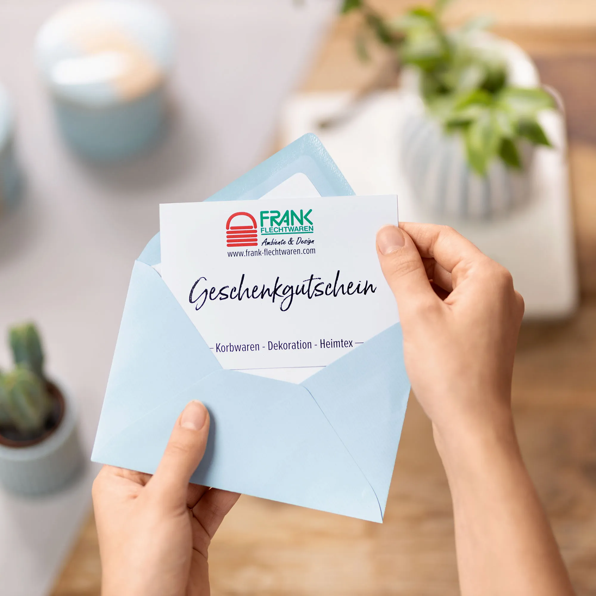 125 € Geschenkgutschein  im Frank Flechtwaren Online Shop kaufen