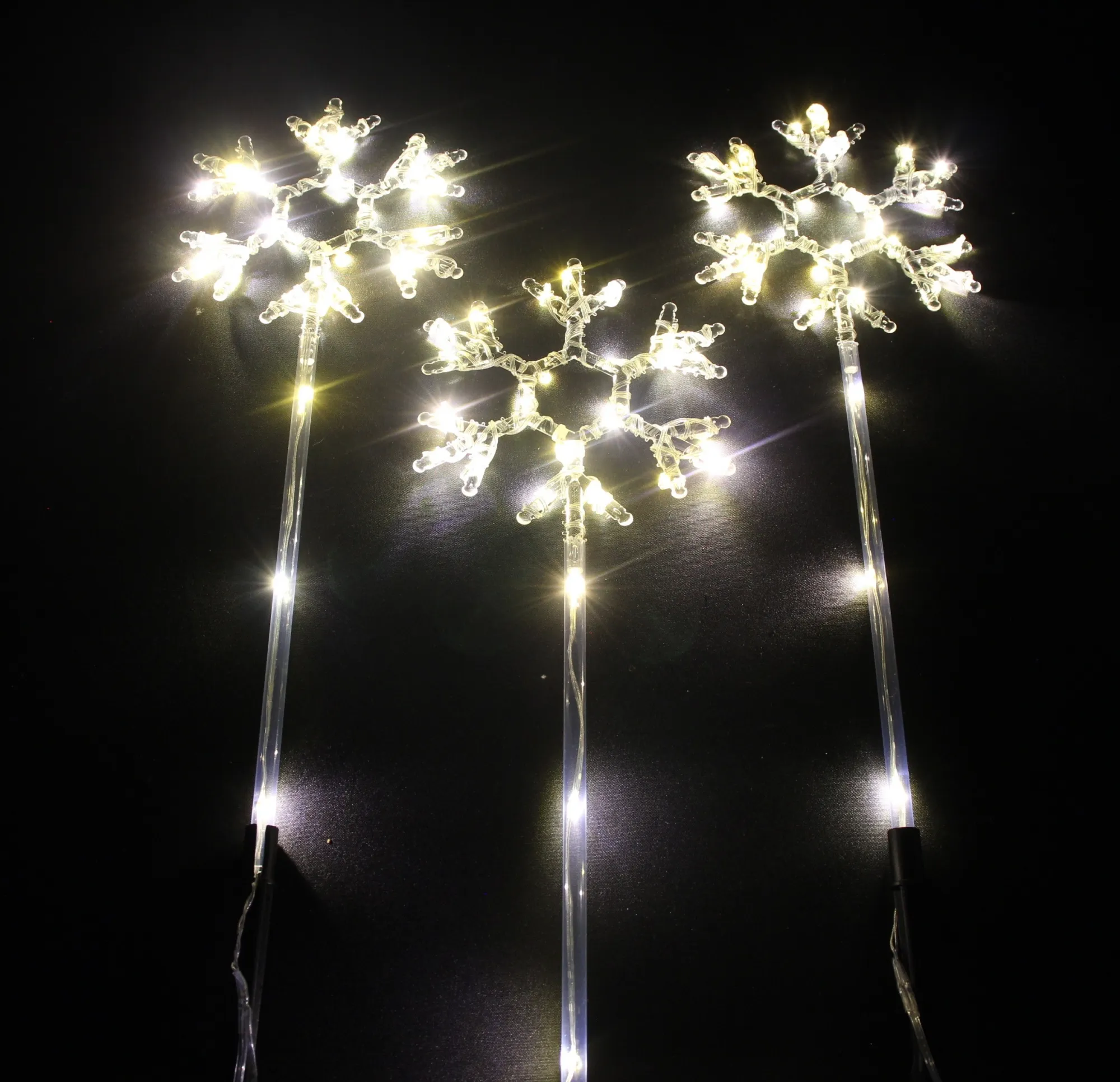 LED-Stecker "Schneeflocke"  im Frank Flechtwaren Online Shop für Gartenbeleuchtung kaufen