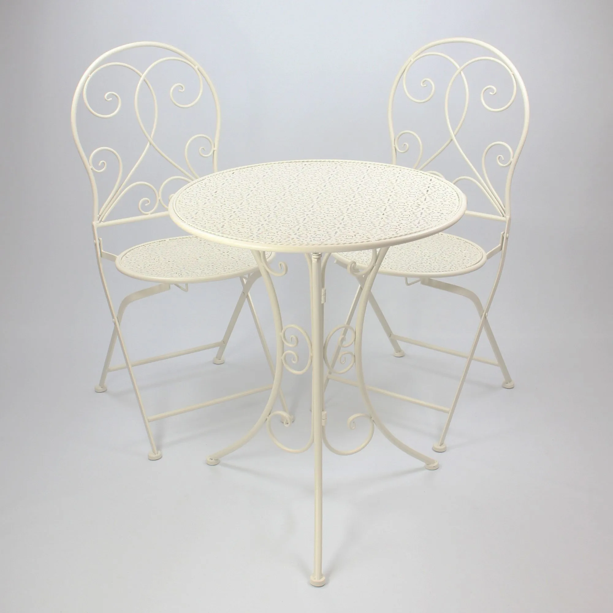Bistro-Set "White Romance", 3tlg.  im Frank Flechtwaren Online Shop für Balkonien kaufen