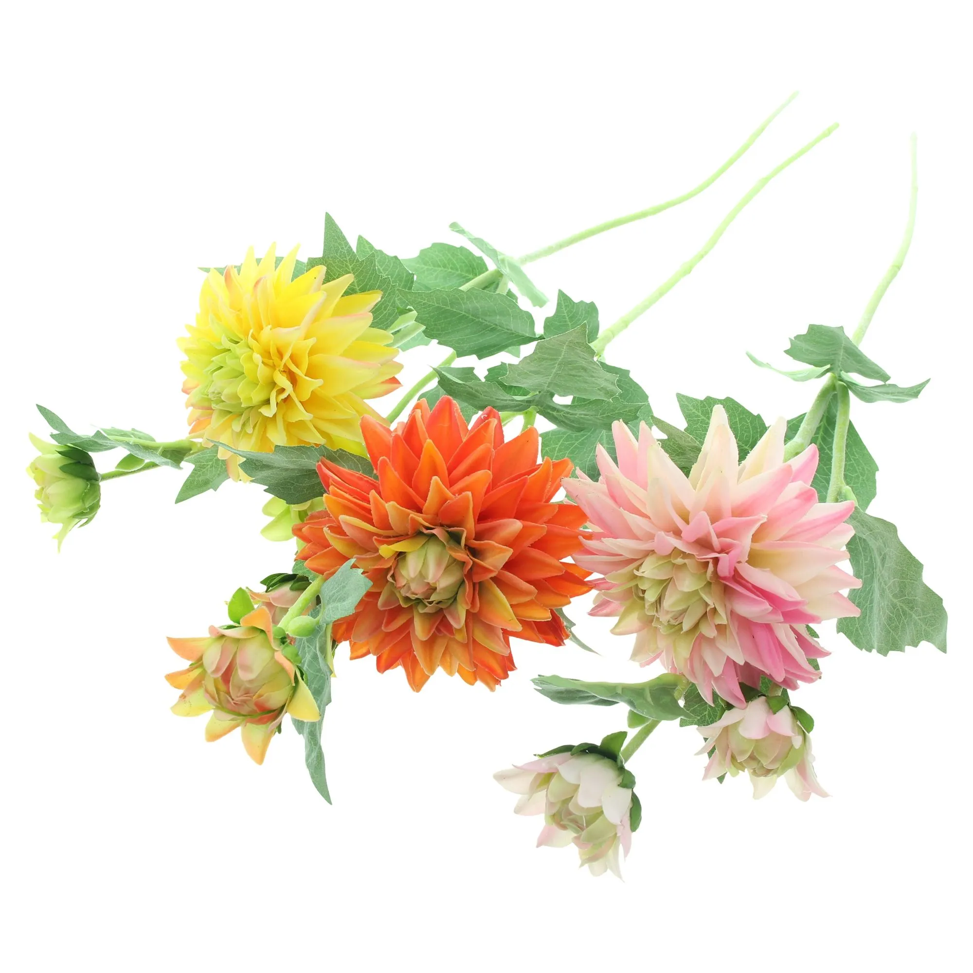 Kunstblume "Dahlien", 3er Set  im Frank Flechtwaren Online Shop für Herbstfarben kaufen