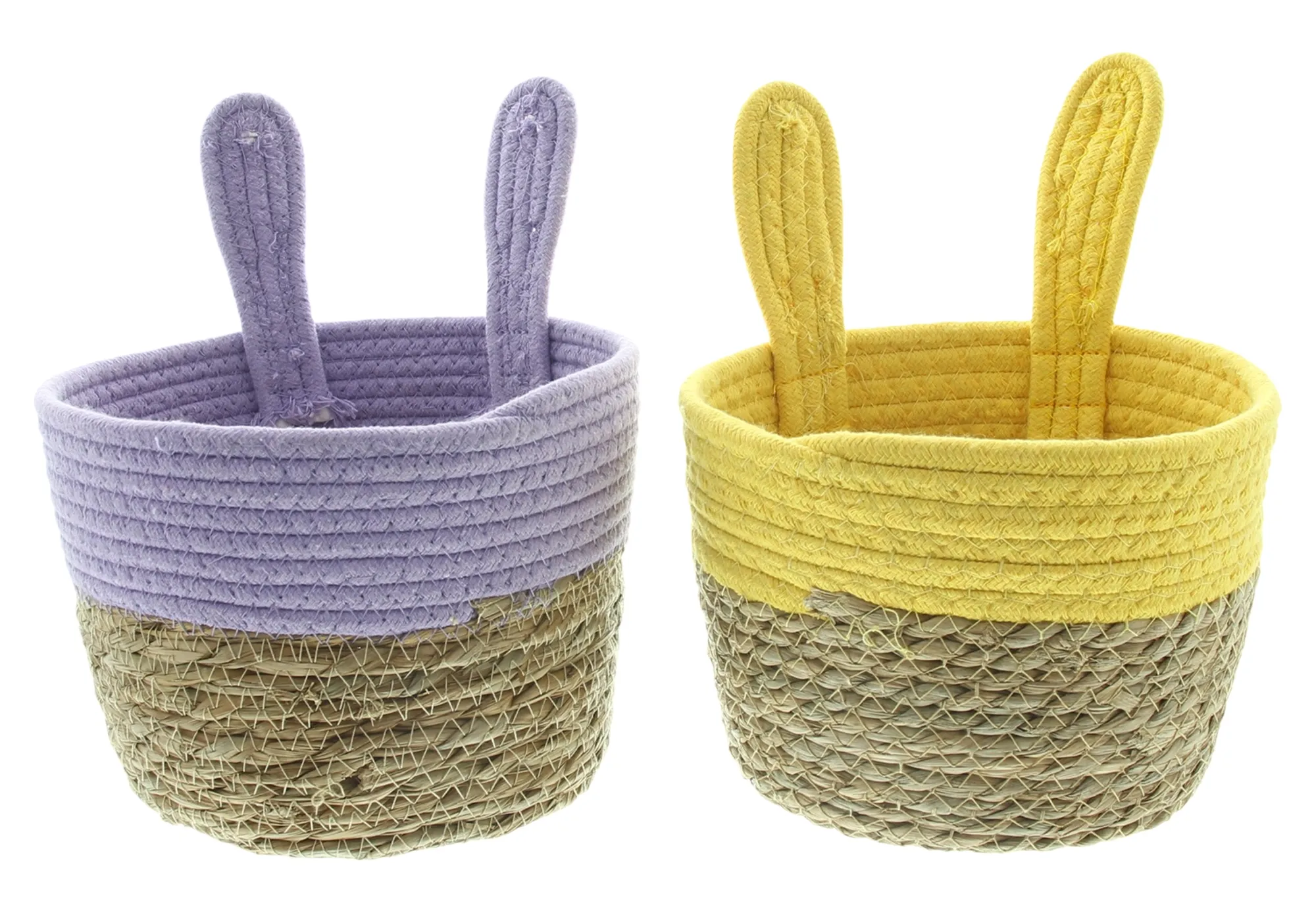 Osterkorb "Hasenöhrchen", 2er Set  im Frank Flechtwaren Online Shop für Pastelltöne kaufen