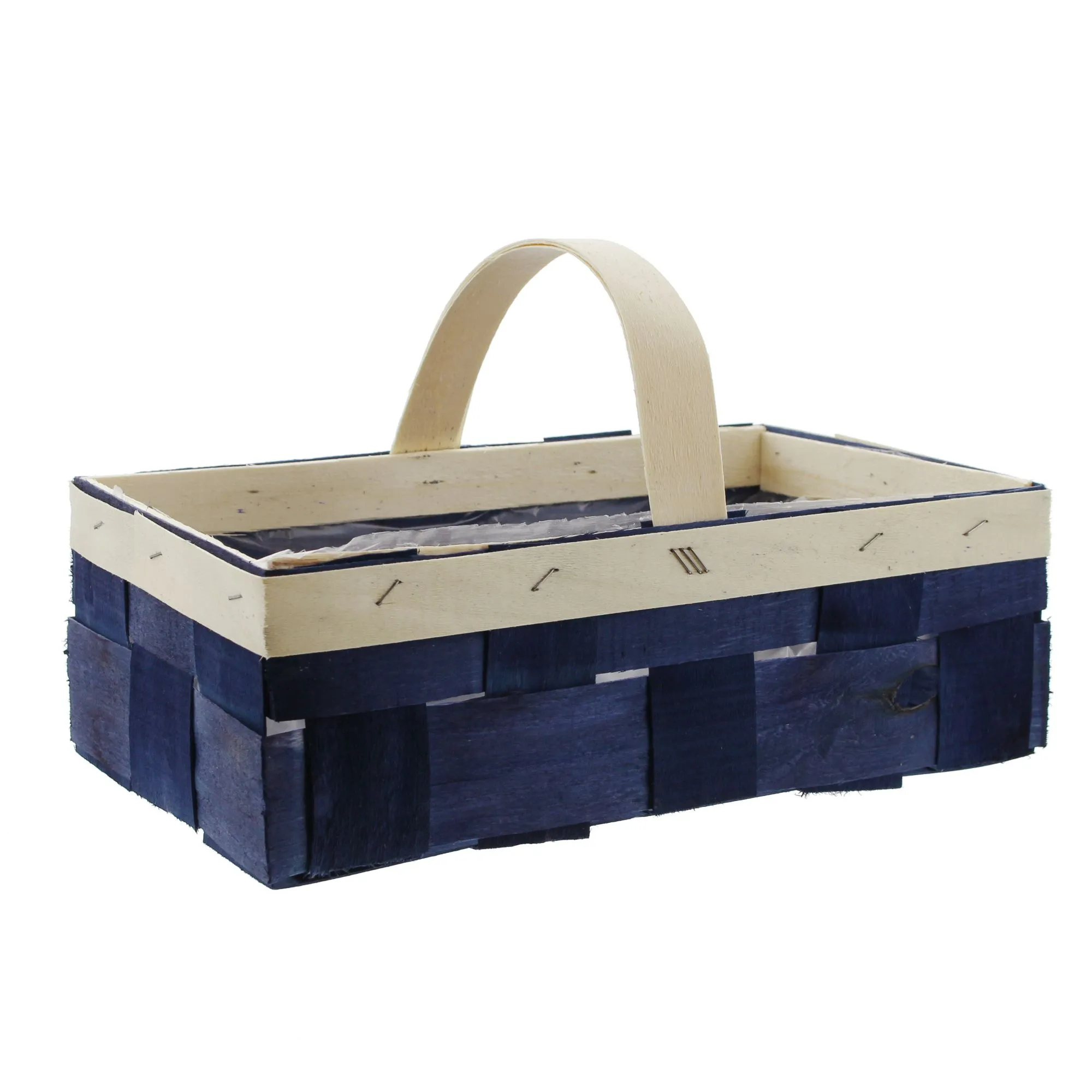 Bügelkorb "Gefärbt", blau  im Frank Flechtwaren Online Shop für Korbwaren: Handmade in Europe kaufen