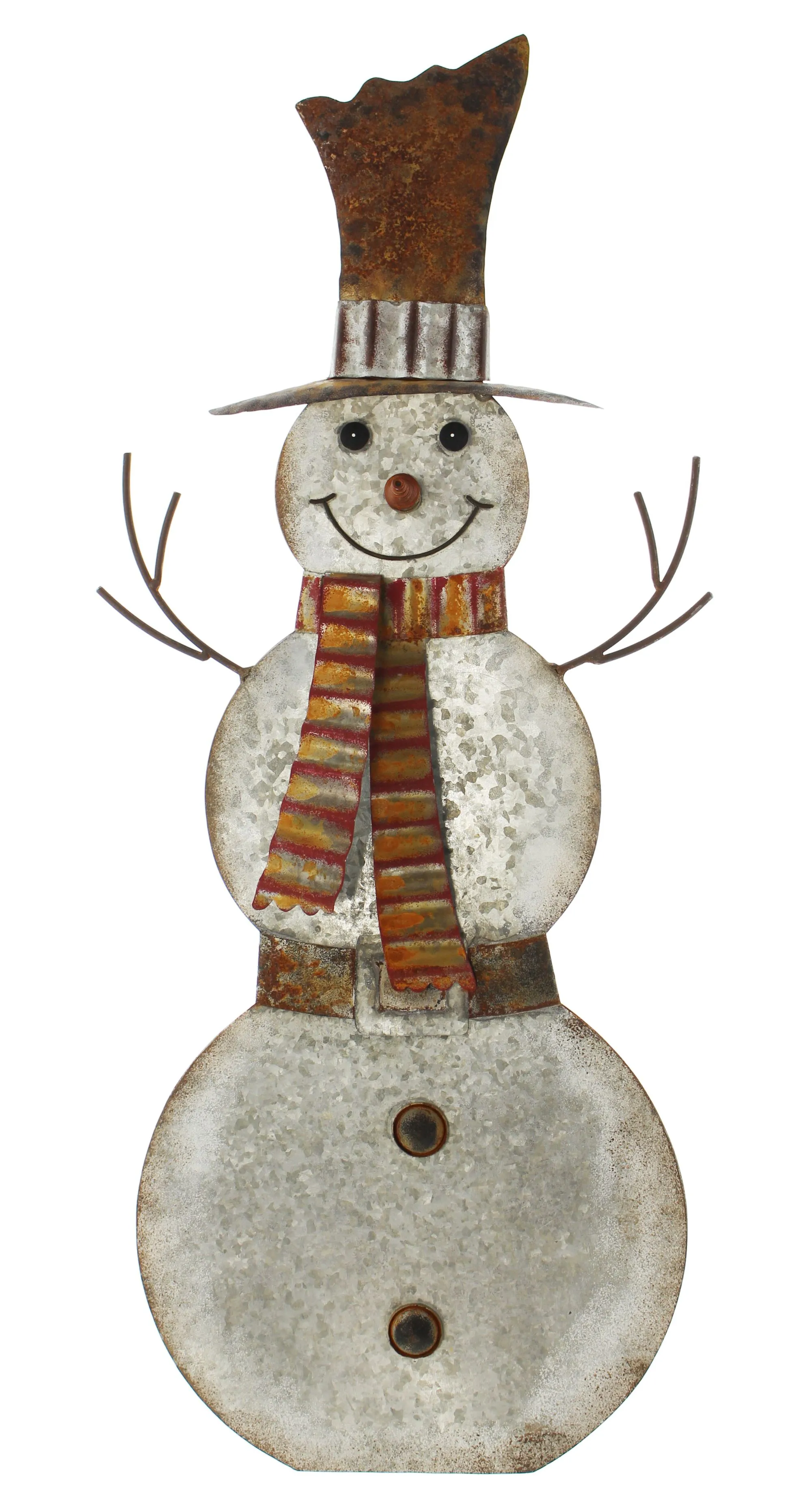 Metallfigur "Schneemann"  im Frank Flechtwaren Online Shop für Weihnachtliche Dekofiguren kaufen