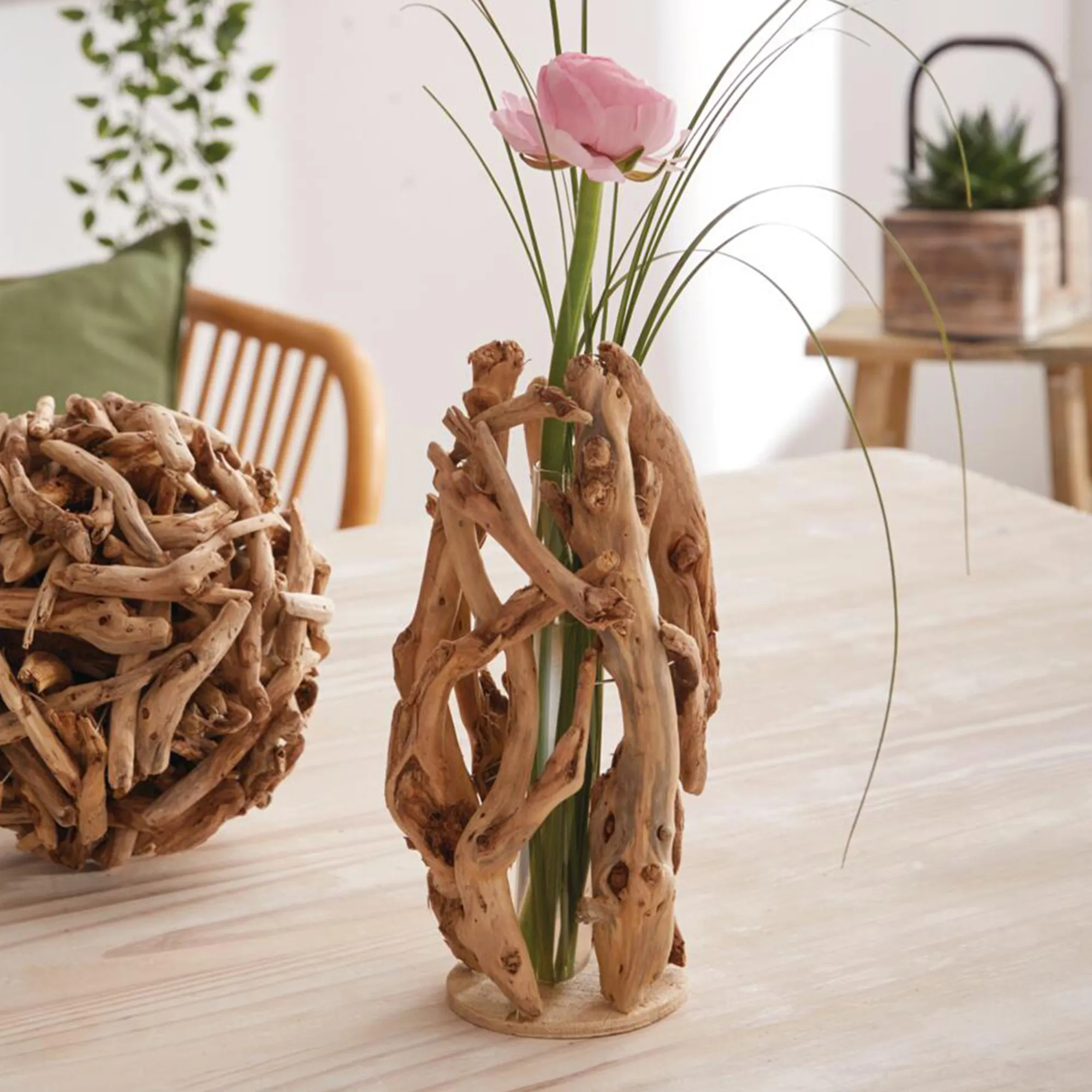 Vase "Wurzelholz"  im Frank Flechtwaren Online Shop kaufen