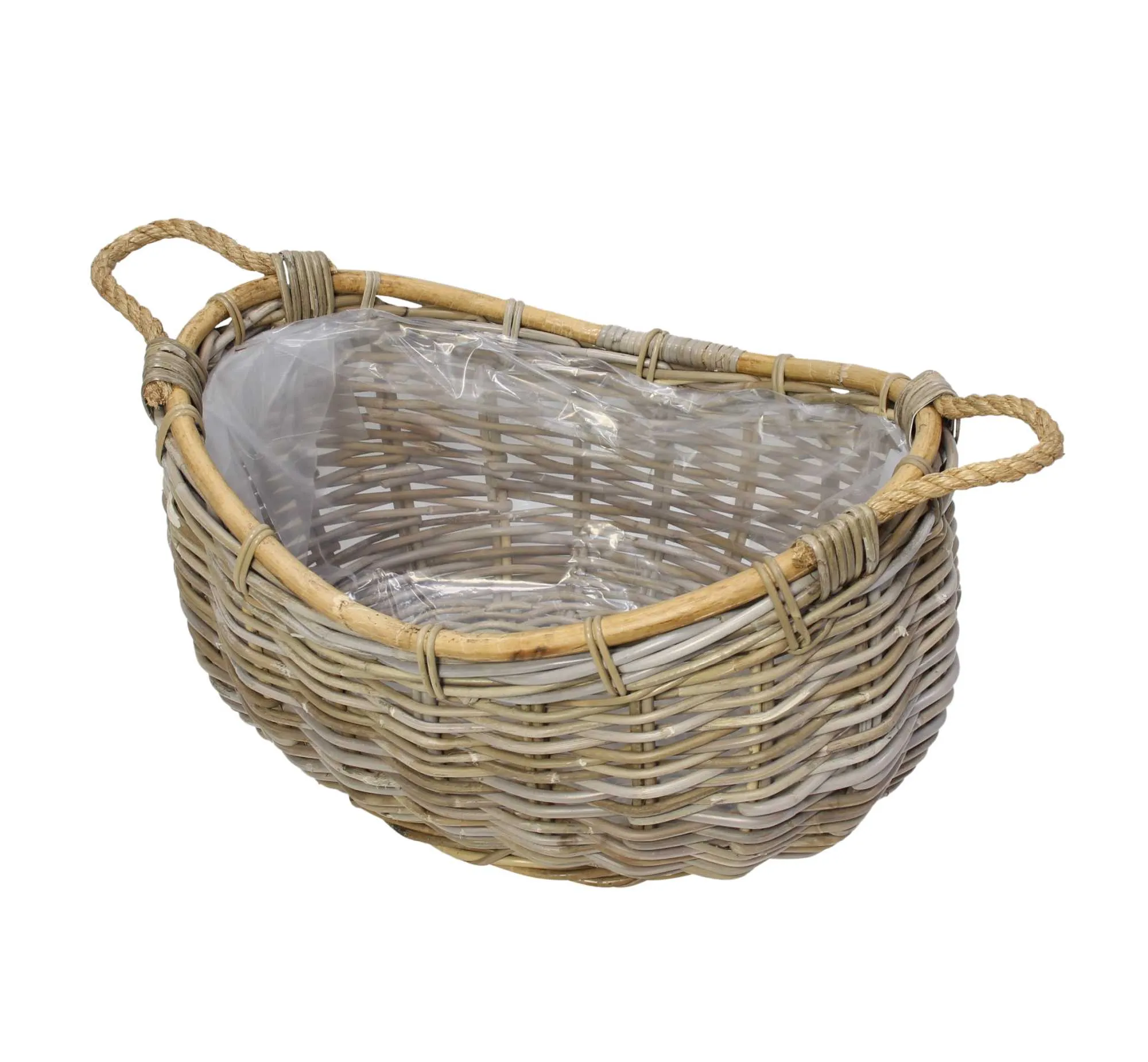 Pflanzschiff "Rattan"  im Frank Flechtwaren Online Shop für Rattanpflanzkörbe kaufen