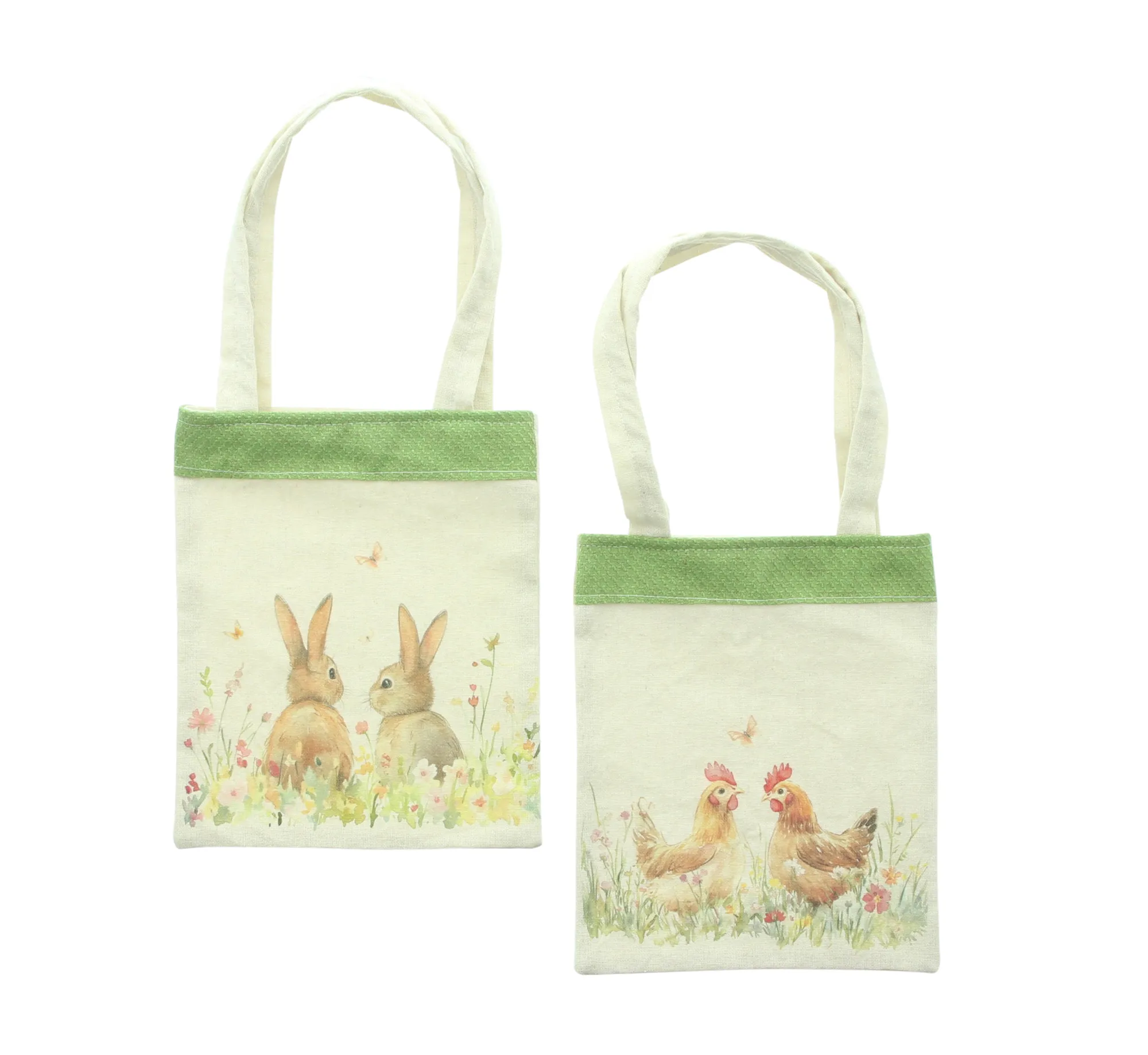 Geschenktasche "Ostern", 2er Set  im Frank Flechtwaren Online Shop für Landhaus-Flair kaufen