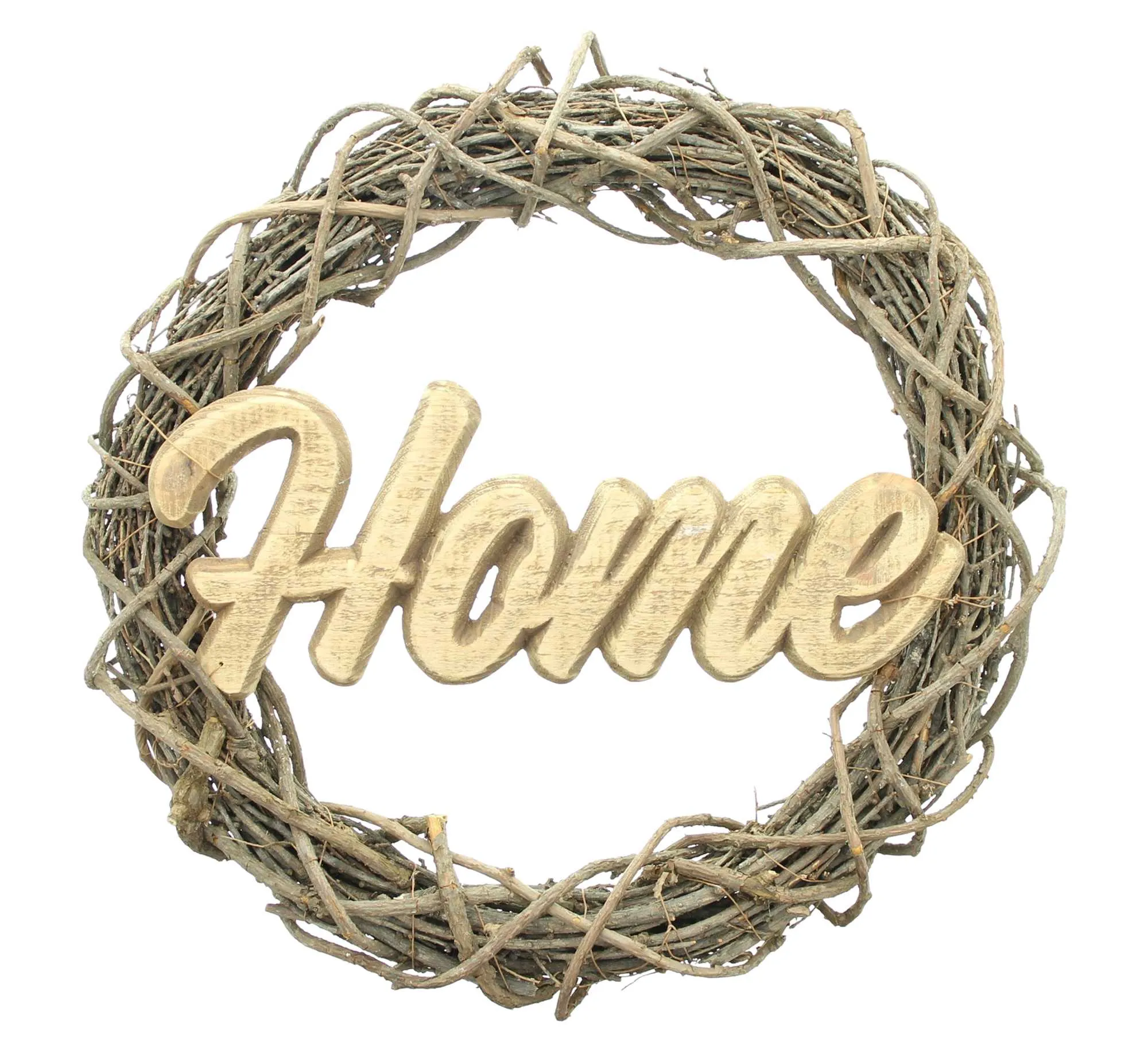 Kranz "Home"  im Frank Flechtwaren Online Shop für Chalet kaufen