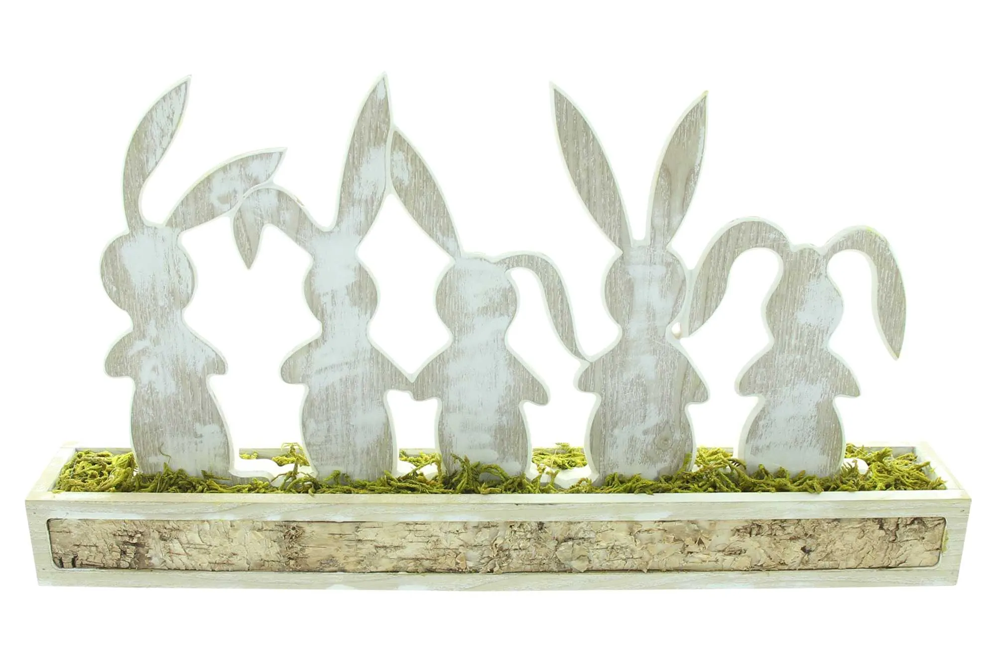 Holzdeko "Häschenbande"  im Frank Flechtwaren Online Shop für Hasen &amp; Co kaufen