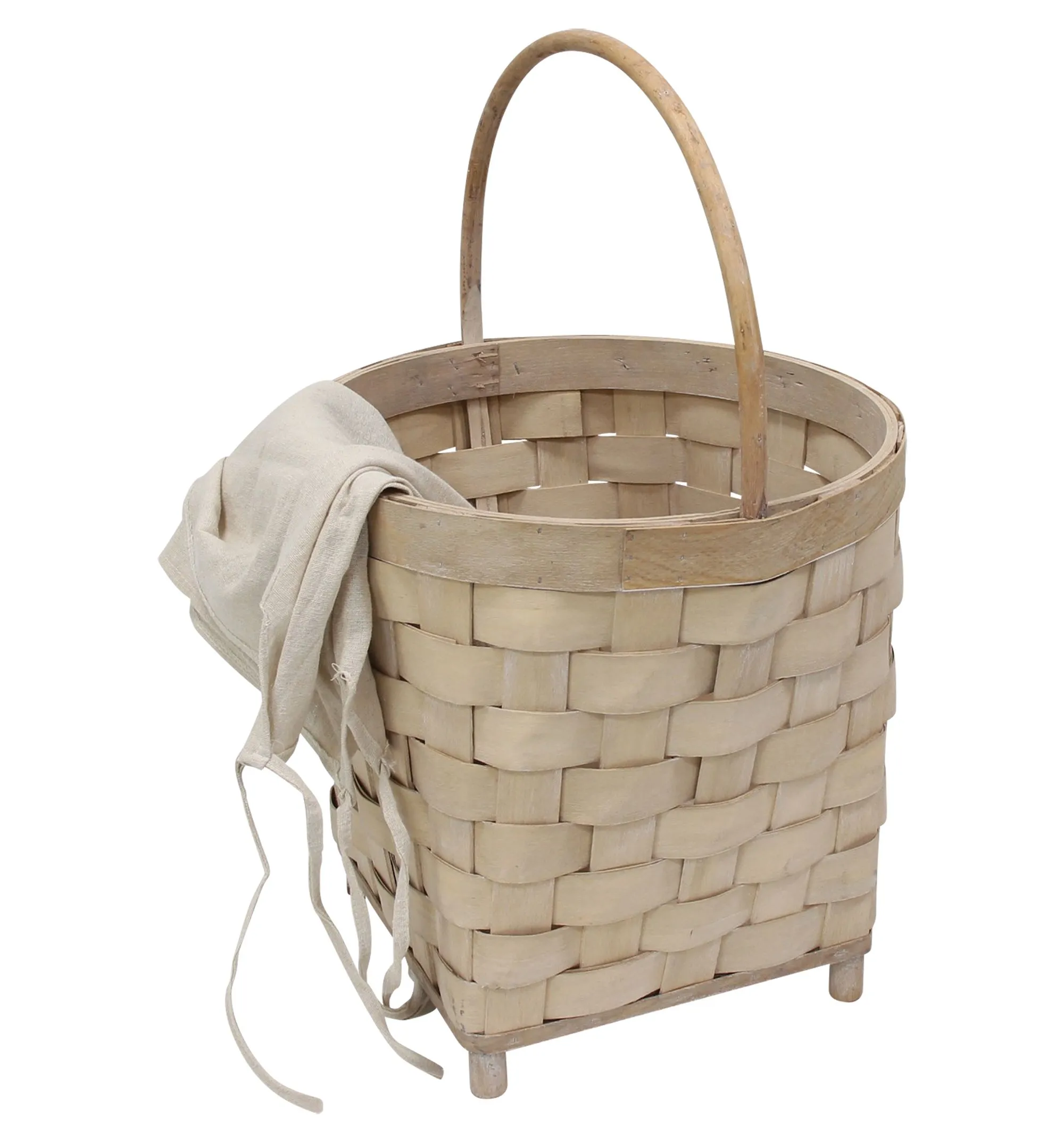 Bügelkorb "Holzspan"  im Frank Flechtwaren Online Shop für Weihnachtliches Chalet kaufen