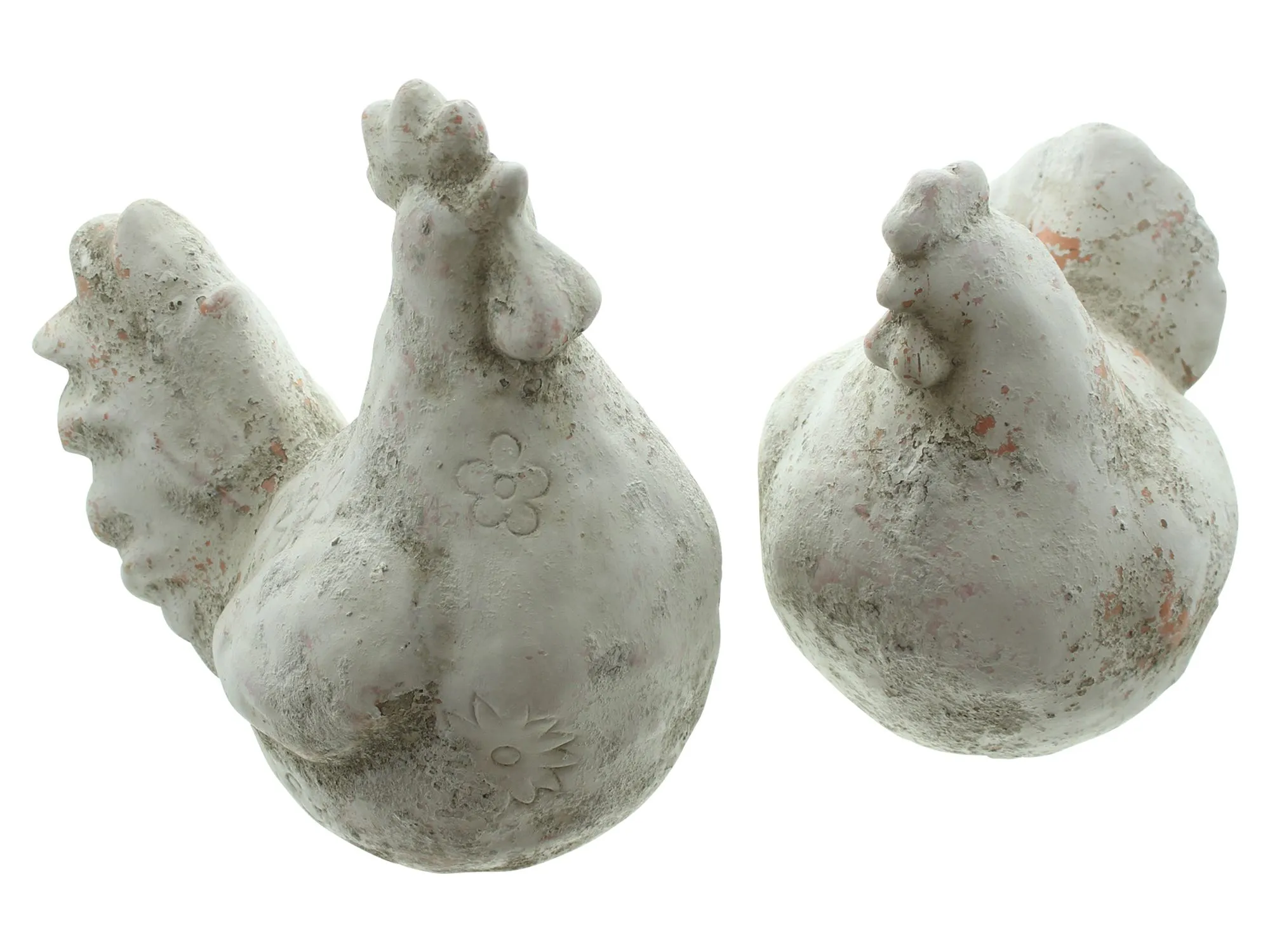 Figur "Huhn &amp; Hahn", 2er Set  im Frank Flechtwaren Online Shop für Dekofiguren kaufen