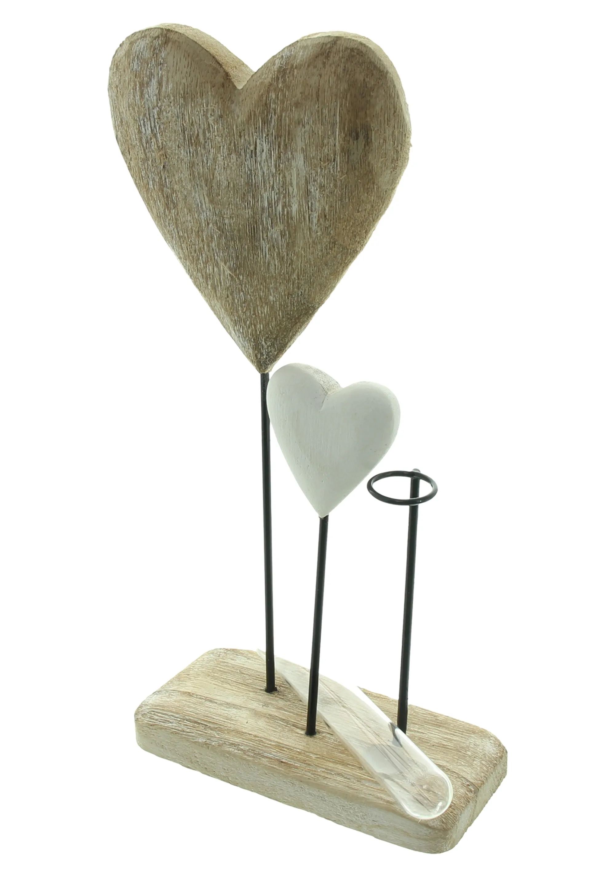 Board "Herzchen mit Vase"  im Frank Flechtwaren Online Shop für Herzflattern kaufen