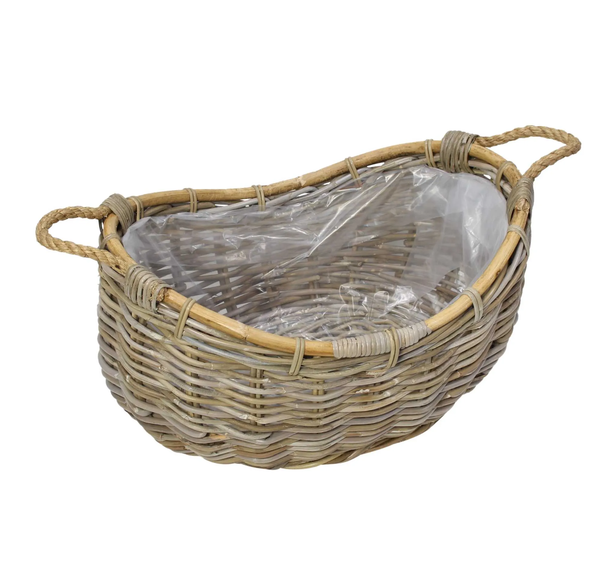 Pflanzschiff "Rattan"  im Frank Flechtwaren Online Shop für Rattanpflanzkörbe kaufen