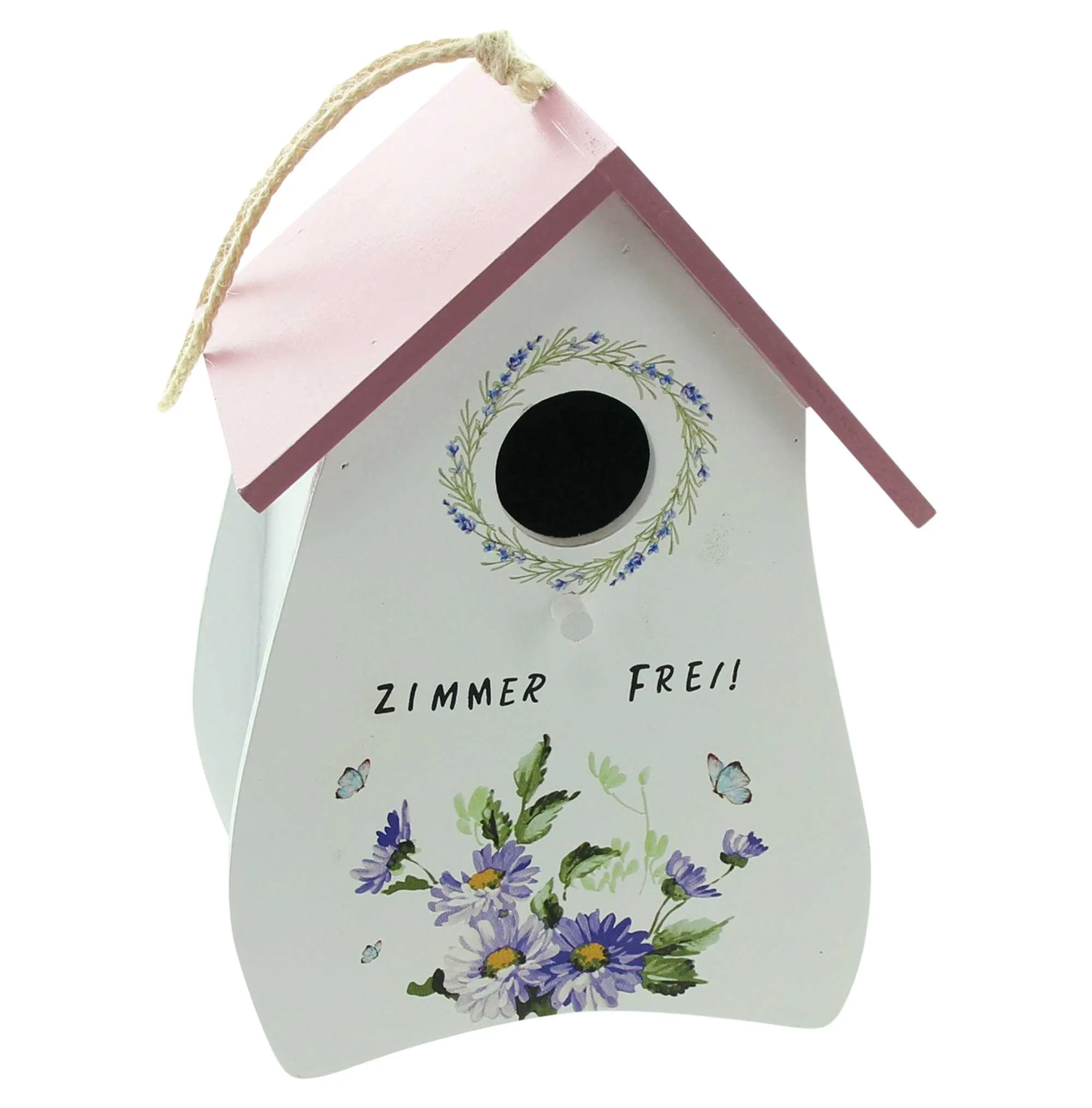 Vogelhaus "Zimmer frei"  im Frank Flechtwaren Online Shop für Bunte Osterzeit kaufen