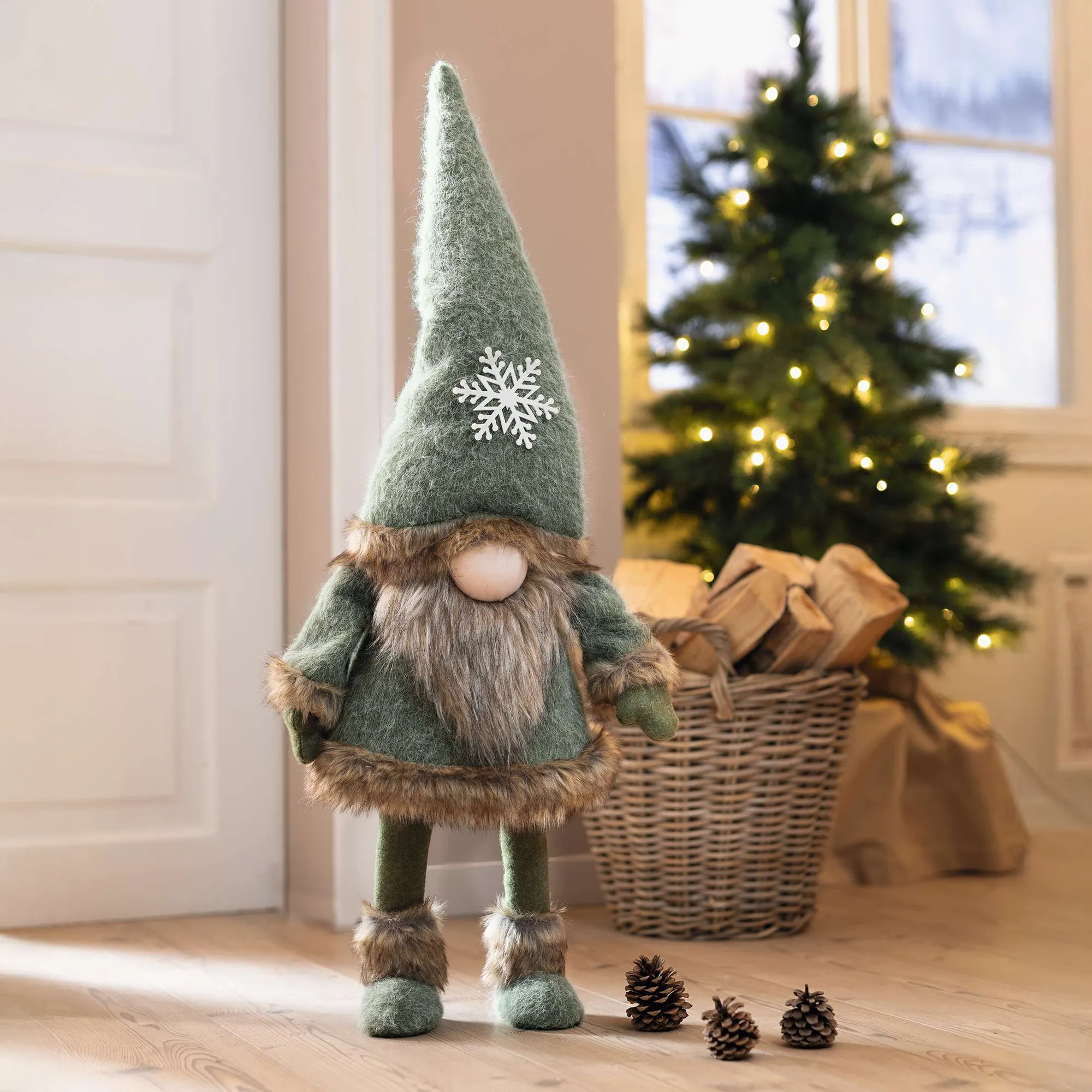 Großer Wichtel "Schneeflocke"  im Frank Flechtwaren Online Shop kaufen