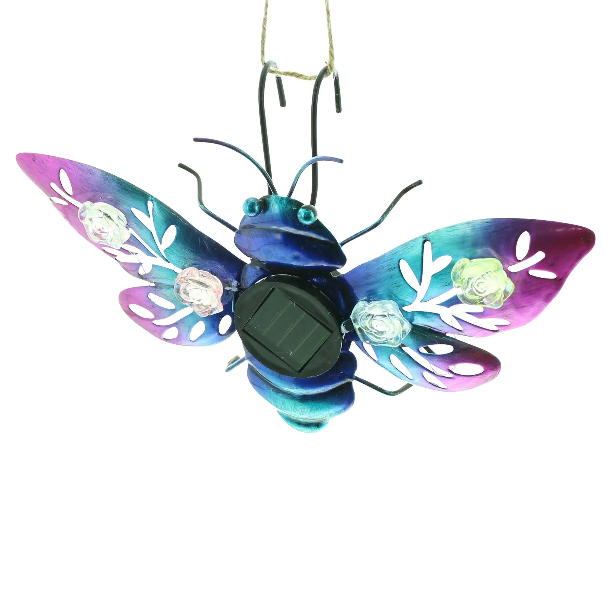 Solar-Deko "Butterfly &amp; Beetle", 2er Set  im Frank Flechtwaren Online Shop für LED-Dekoobjekte kaufen
