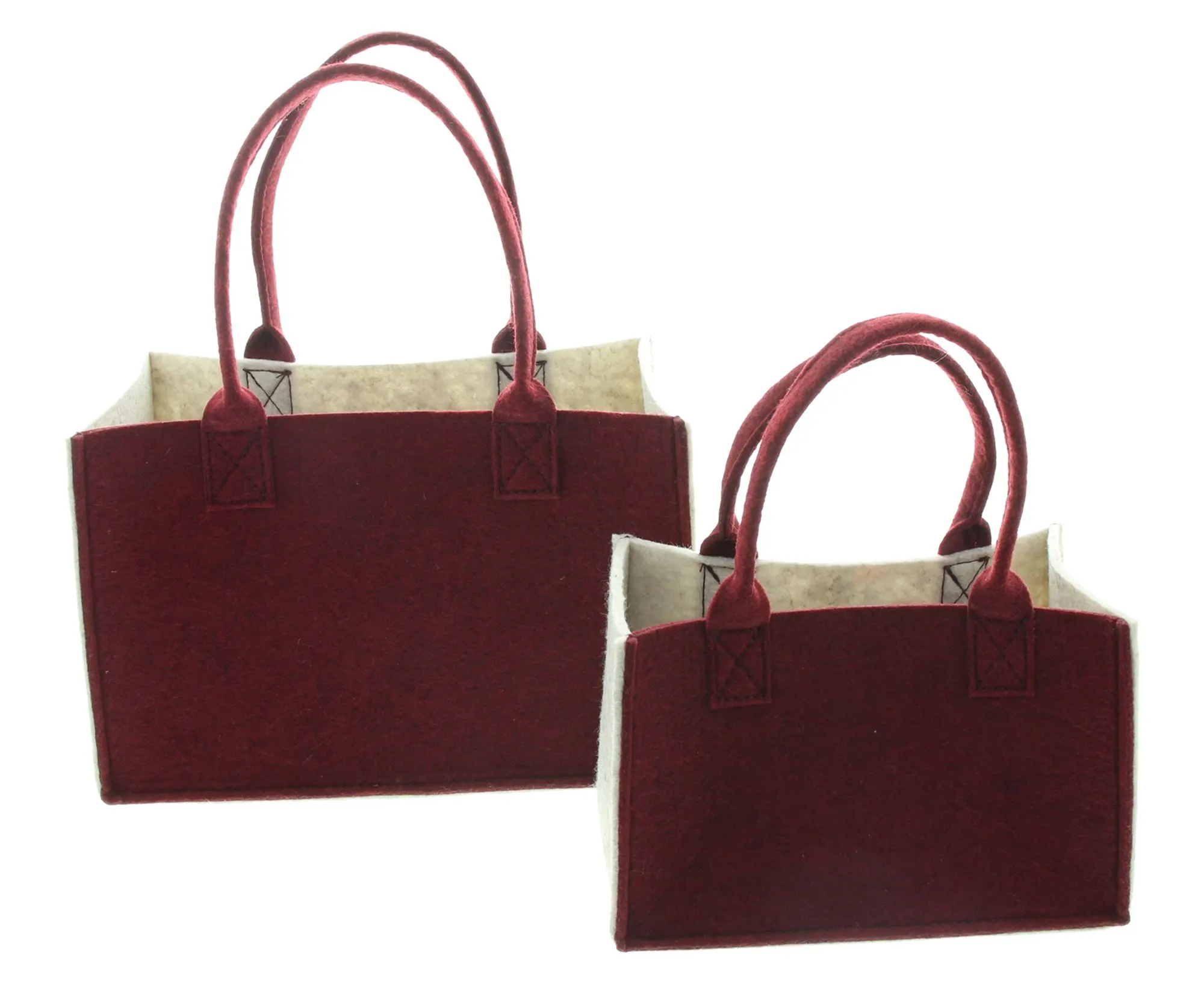 Tasche "Winter Wonderland", 2er Set  im Frank Flechtwaren Online Shop für Nostalgische Weihnachten kaufen
