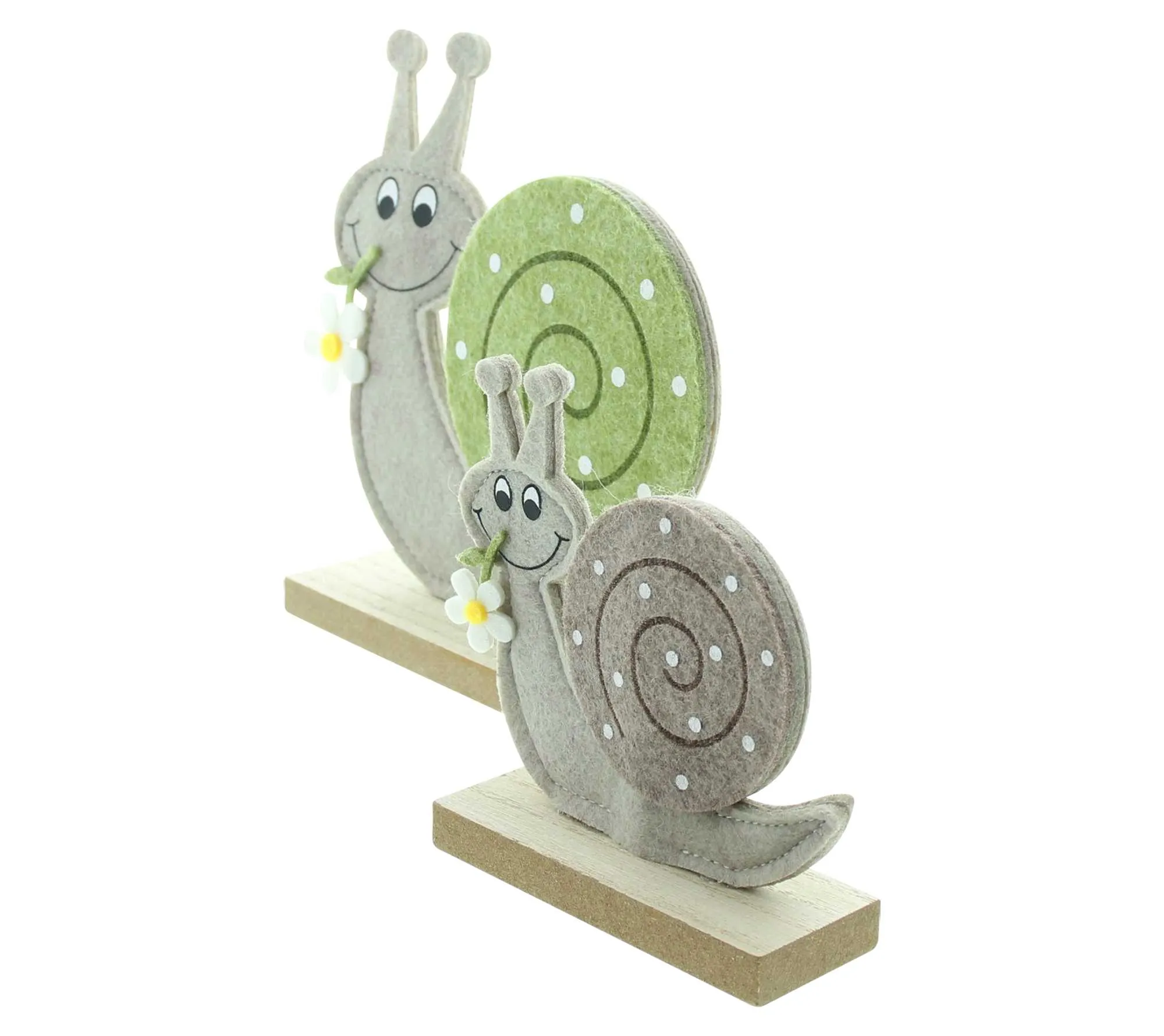 Schnecke "Lovely", 2er Set  im Frank Flechtwaren Online Shop für Dekofiguren kaufen