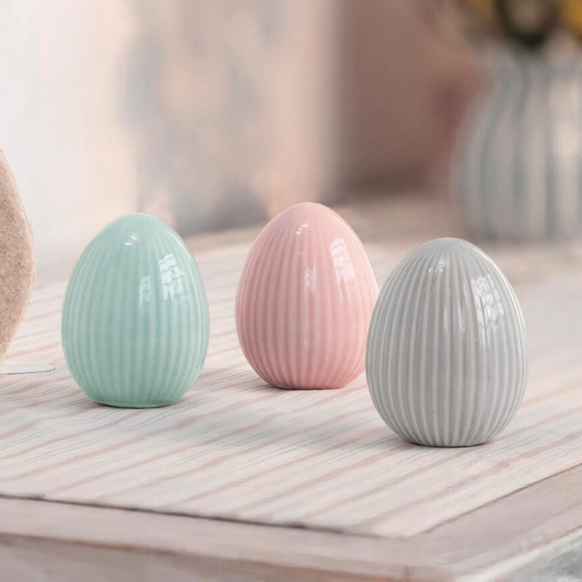 Osterei "Struktur", 3er Set  im Frank Flechtwaren Online Shop kaufen