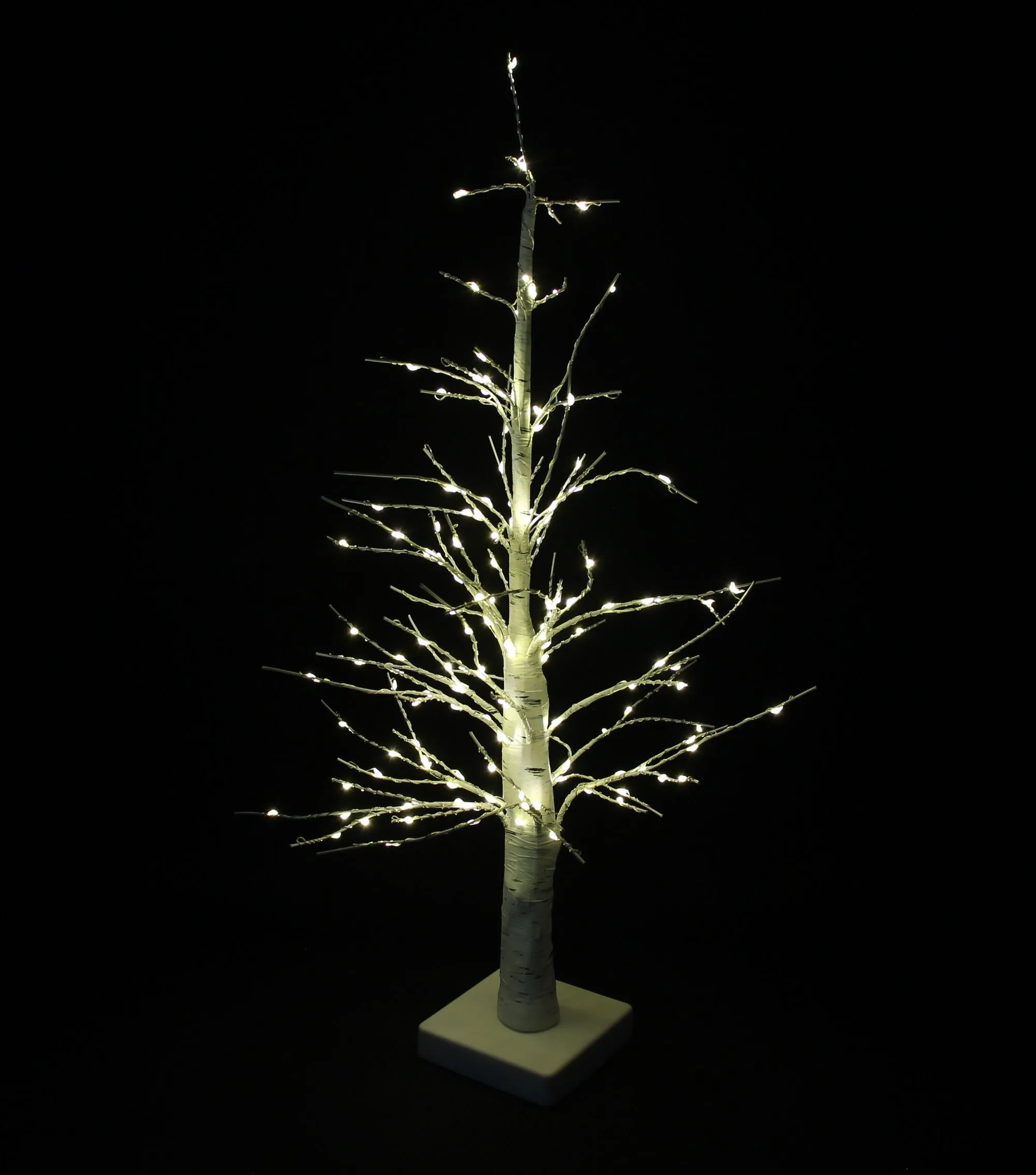 Kleiner LED-Baum "White Christmas"  im Frank Flechtwaren Online Shop für Weihnachtliche LED-Deko kaufen