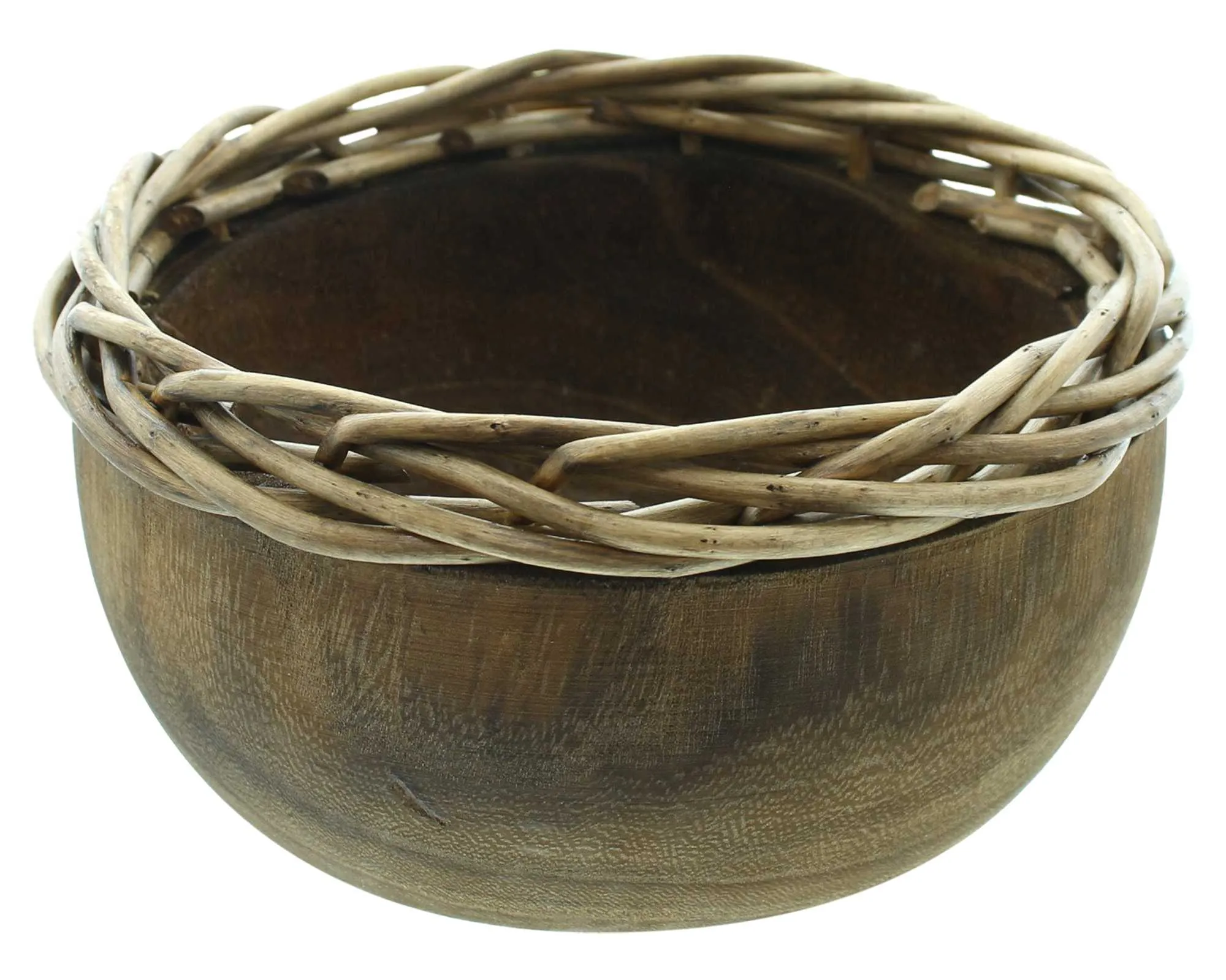 Schale "Flechtrand", rund  im Frank Flechtwaren Online Shop für Herbstliche Dekoschalen kaufen