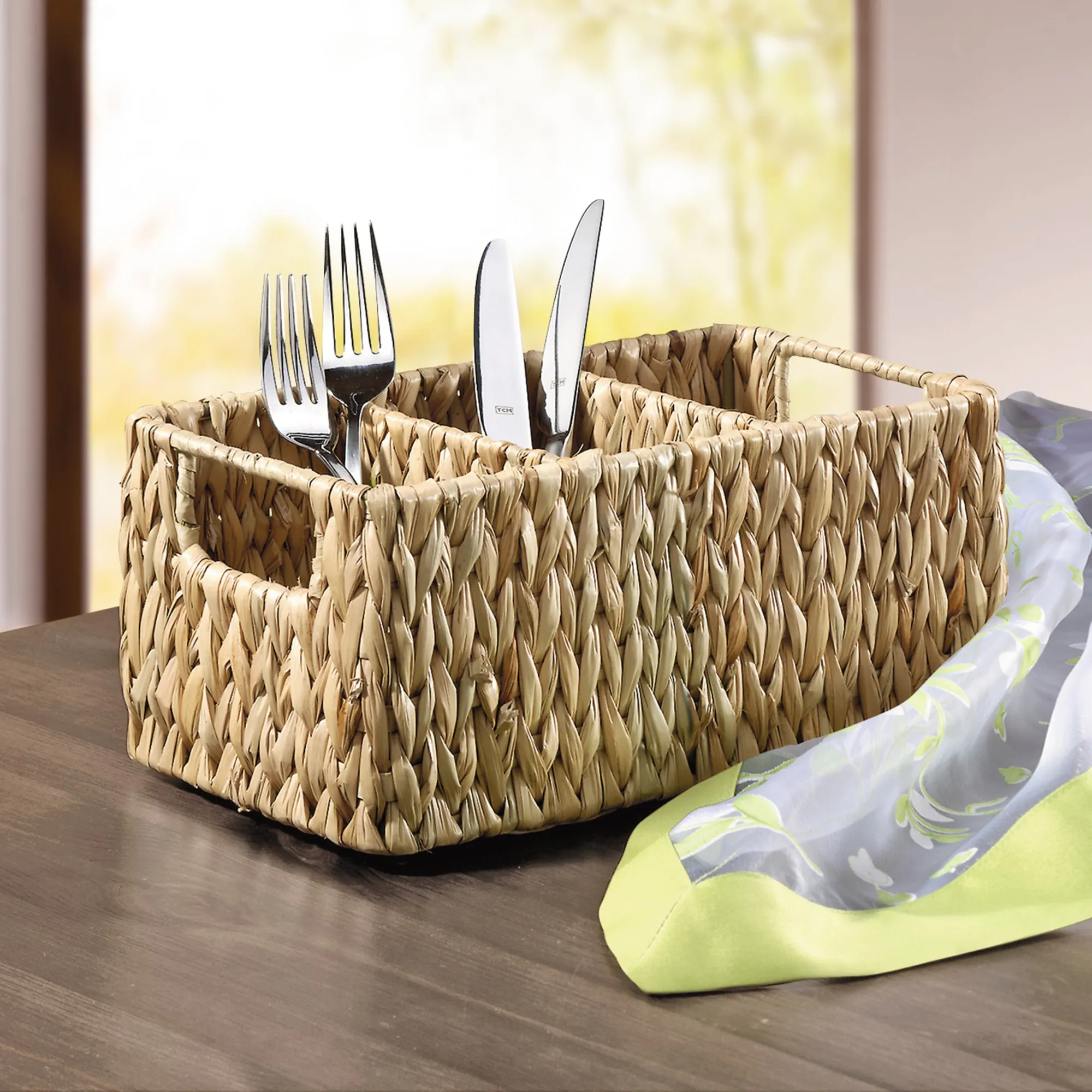 Besteckkorb  im Frank Flechtwaren Online Shop für Gartenparty kaufen