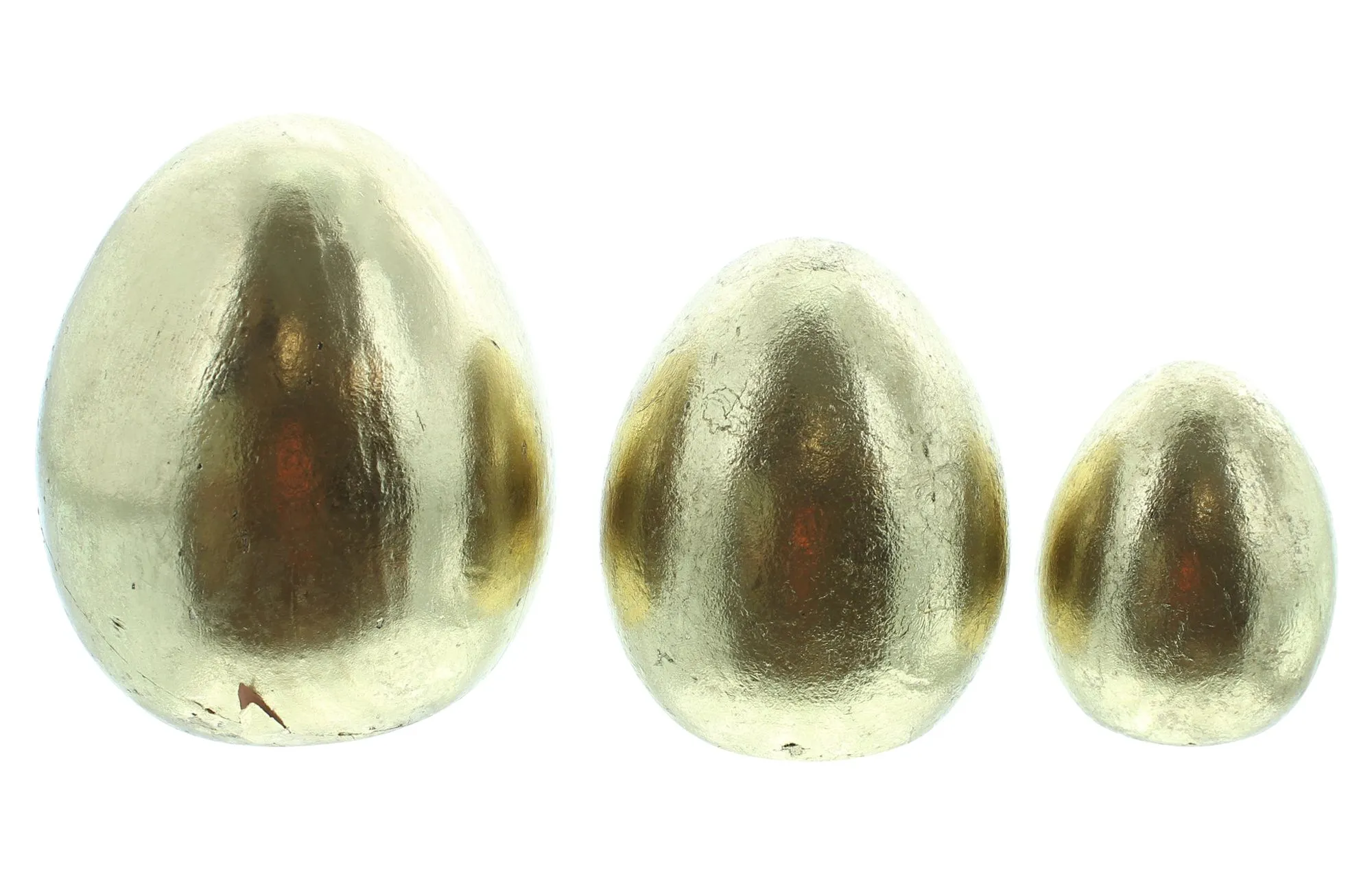 Osterei "Gold", 3er Set  im Frank Flechtwaren Online Shop für Ostereier kaufen