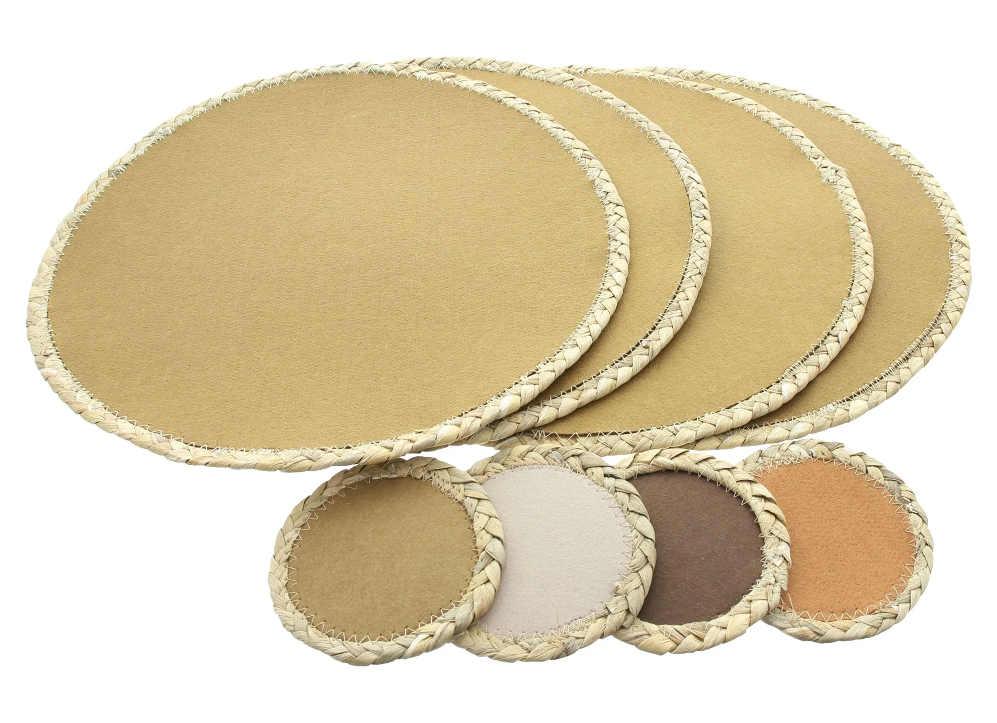 Platzset "Naturfarben", 8tlg.  im Frank Flechtwaren Online Shop für Herbstliche Tischwäsche kaufen