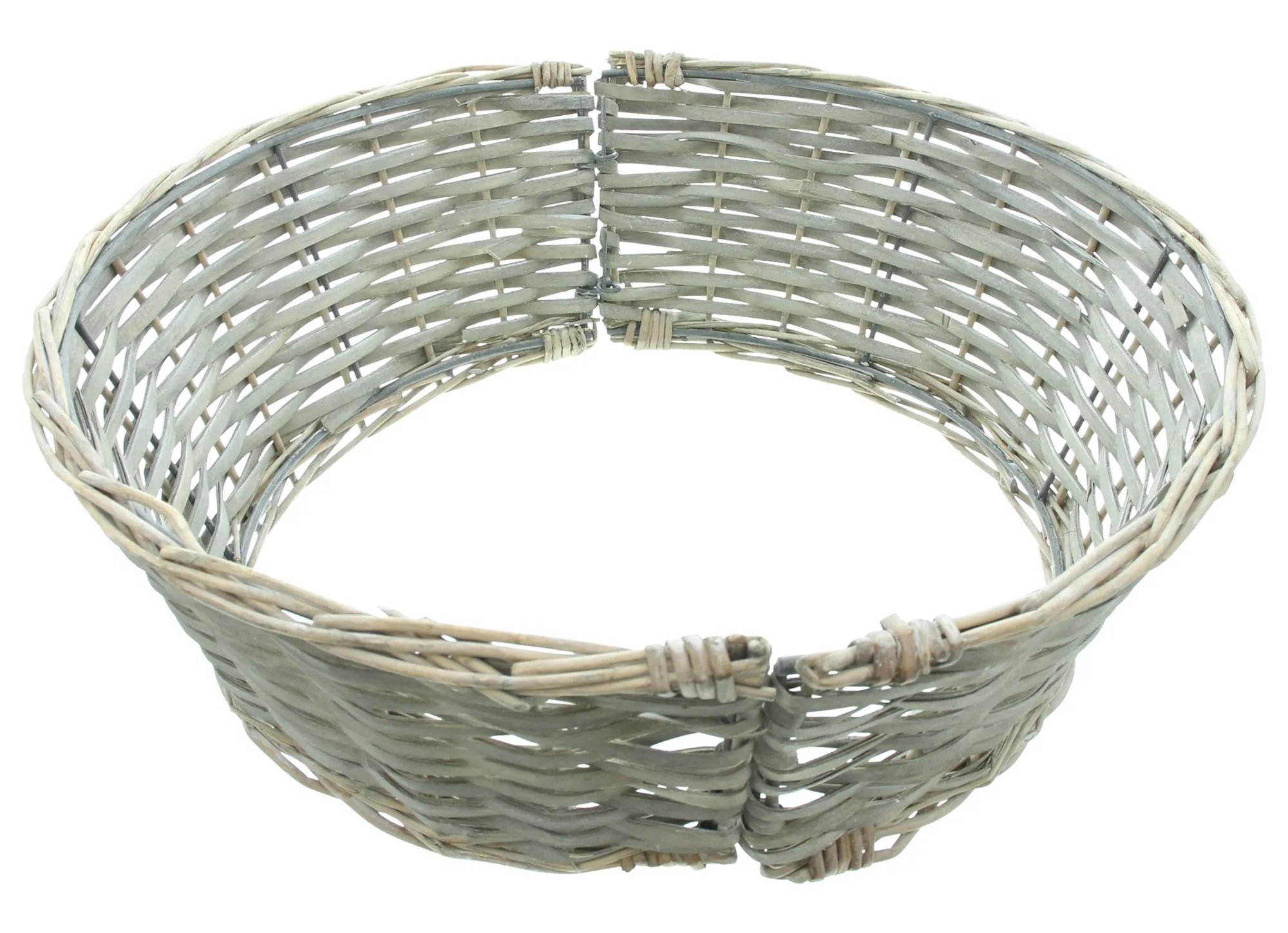 Weihnachtsbaumring "Grey"  im Frank Flechtwaren Online Shop für Tannenbäume kaufen